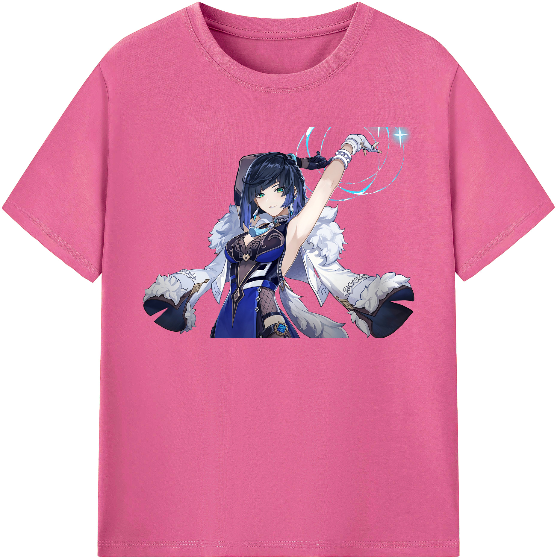 げんし神 夜兰 やらん genshin Yaran レディースカジュアルプリントTシャツ（綿100％）