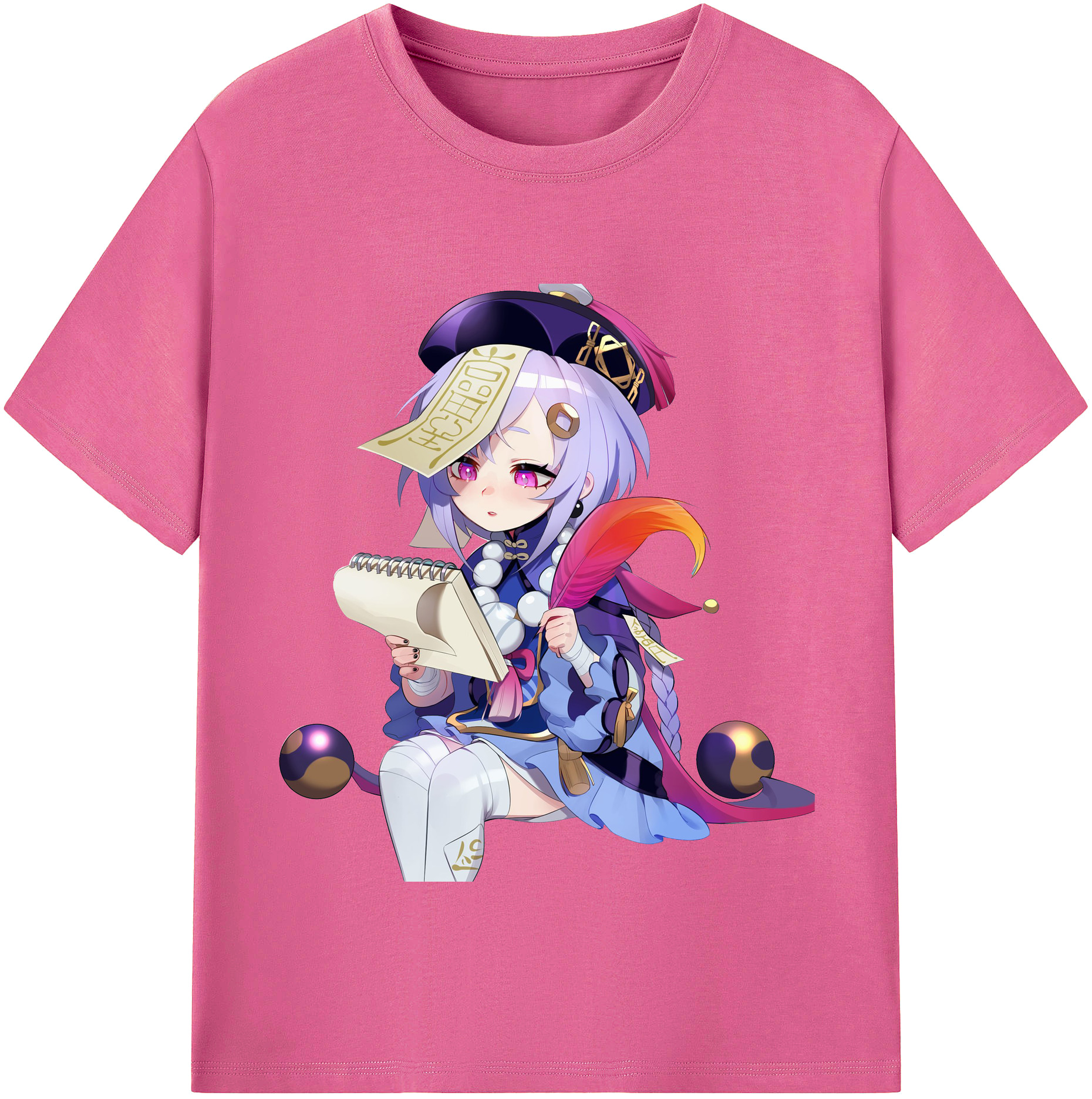 げんし神 七七 なな  genshin Nana レディースカジュアルプリントTシャツ（綿100％）
