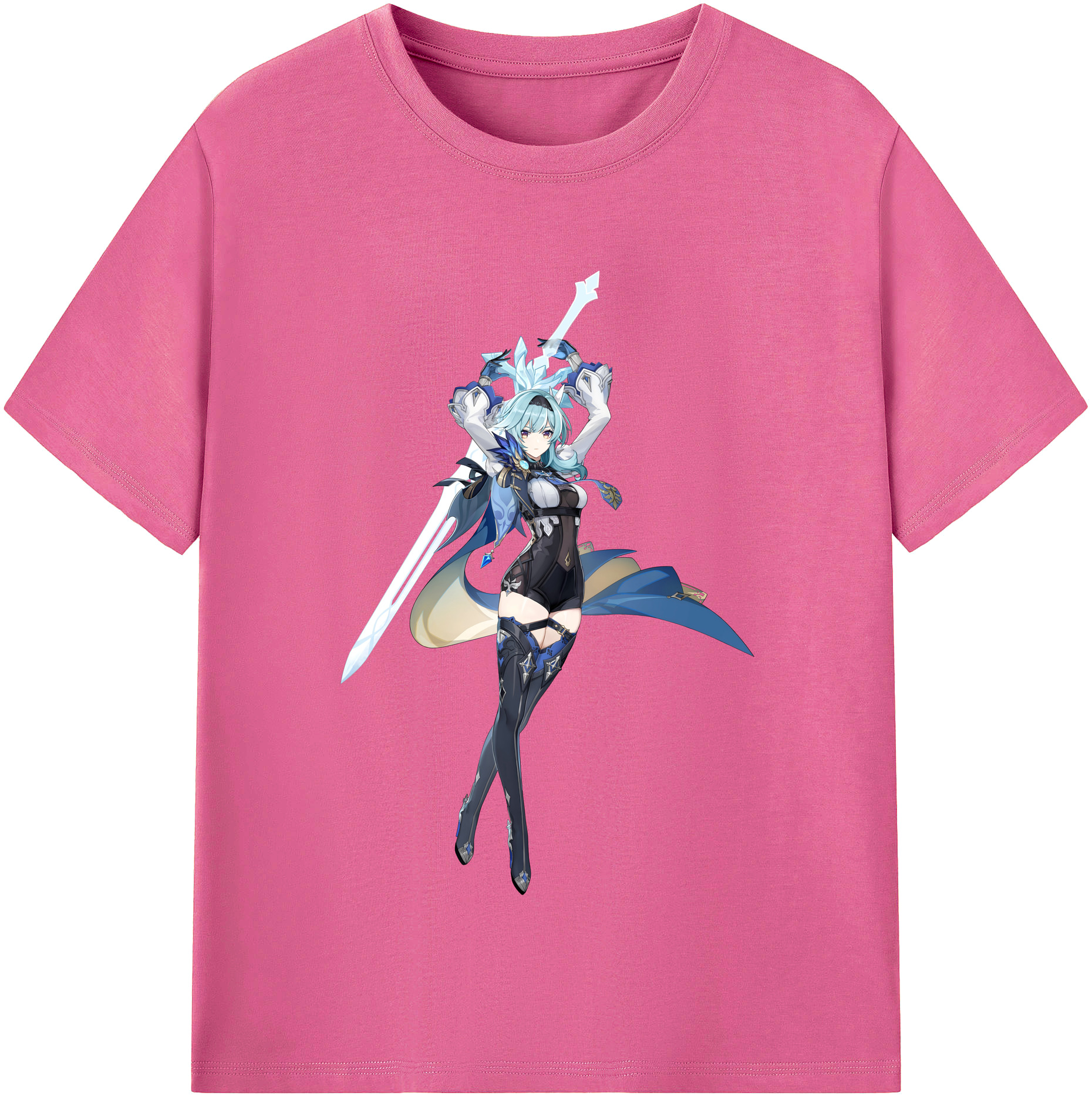 げんし神 优菈 ゆうら genshin Yūra レディースカジュアルプリントTシャツ（綿100％）