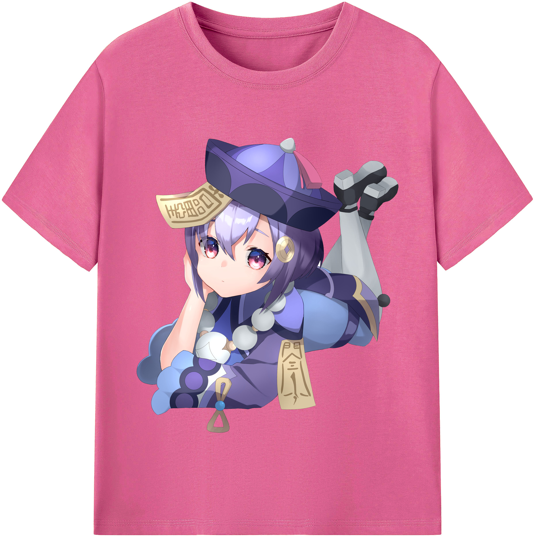 げんし神 七七 なな  genshin Nana レディースカジュアルプリントTシャツ（綿100％）