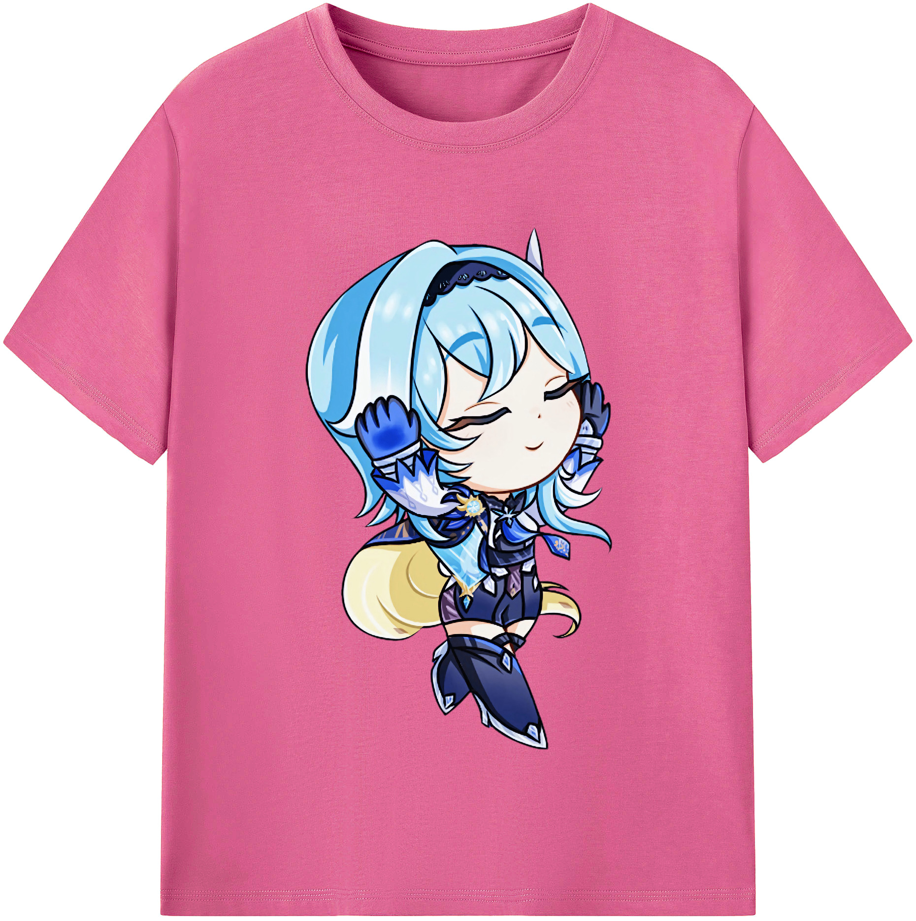 げんし神 优菈 ゆうら genshin Yūra レディースカジュアルプリントTシャツ（綿100％）