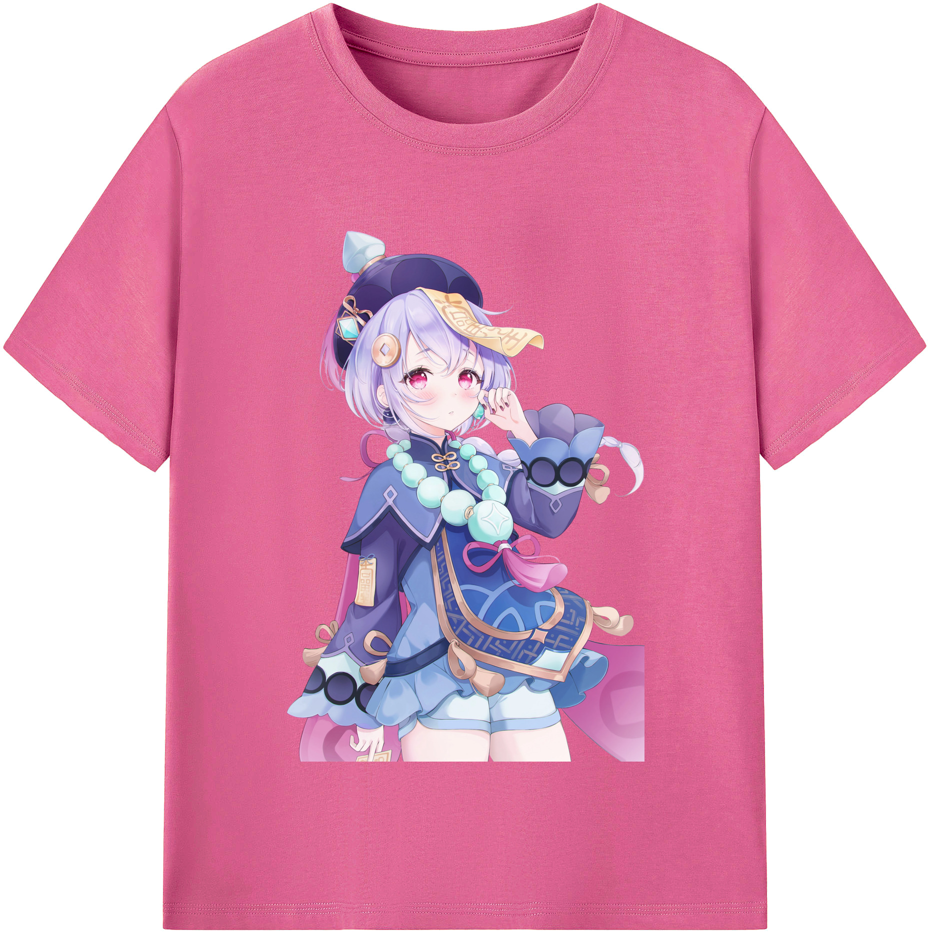 げんし神 七七 なな  genshin Nana レディースカジュアルプリントTシャツ（綿100％）