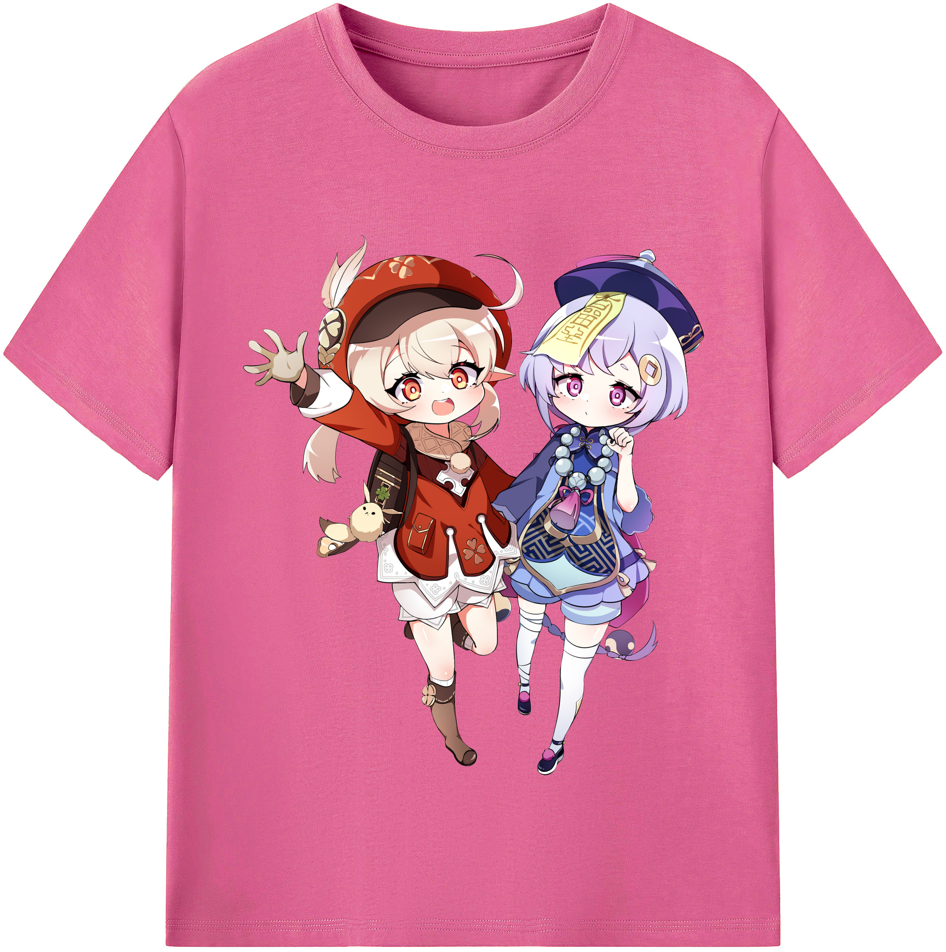 げんし神 七七 なな  genshin Nana レディースカジュアルプリントTシャツ（綿100％）
