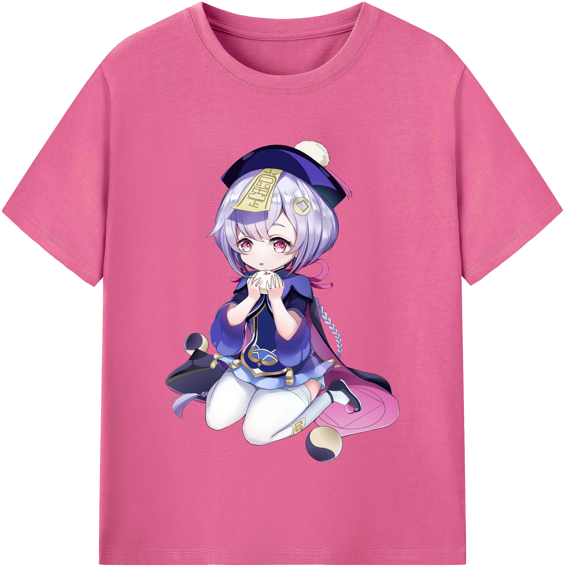 げんし神 七七 なな  genshin Nana レディースカジュアルプリントTシャツ（綿100％）