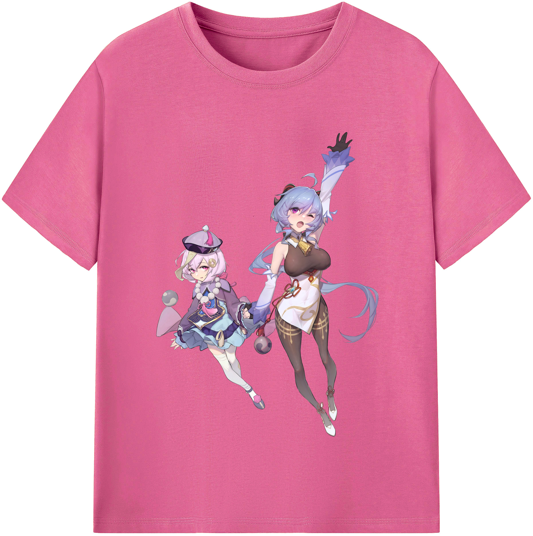 げんし神 七七 なな  genshin Nana レディースカジュアルプリントTシャツ（綿100％）