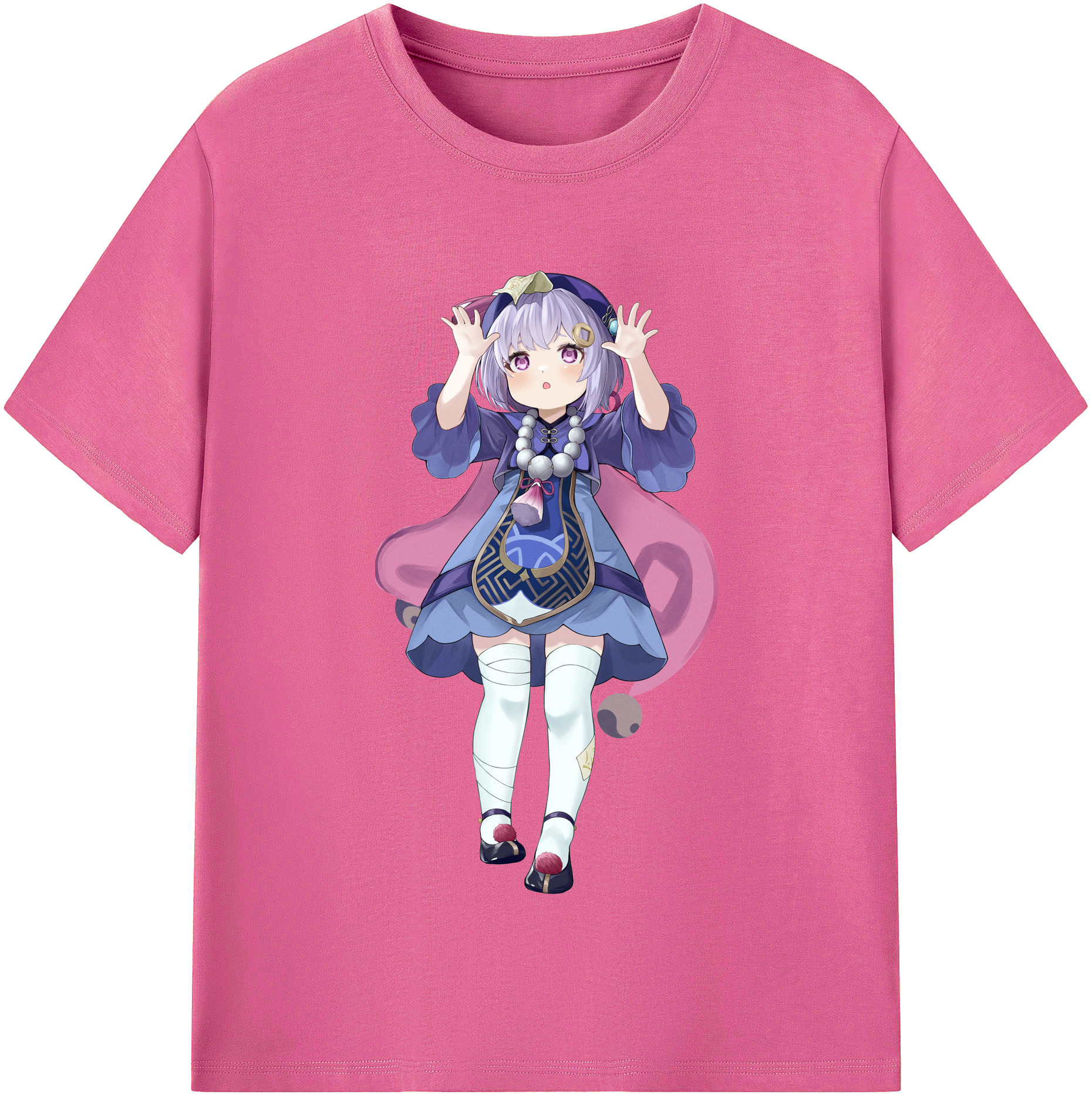 げんし神 七七 なな  genshin Nana レディースカジュアルプリントTシャツ（綿100％）