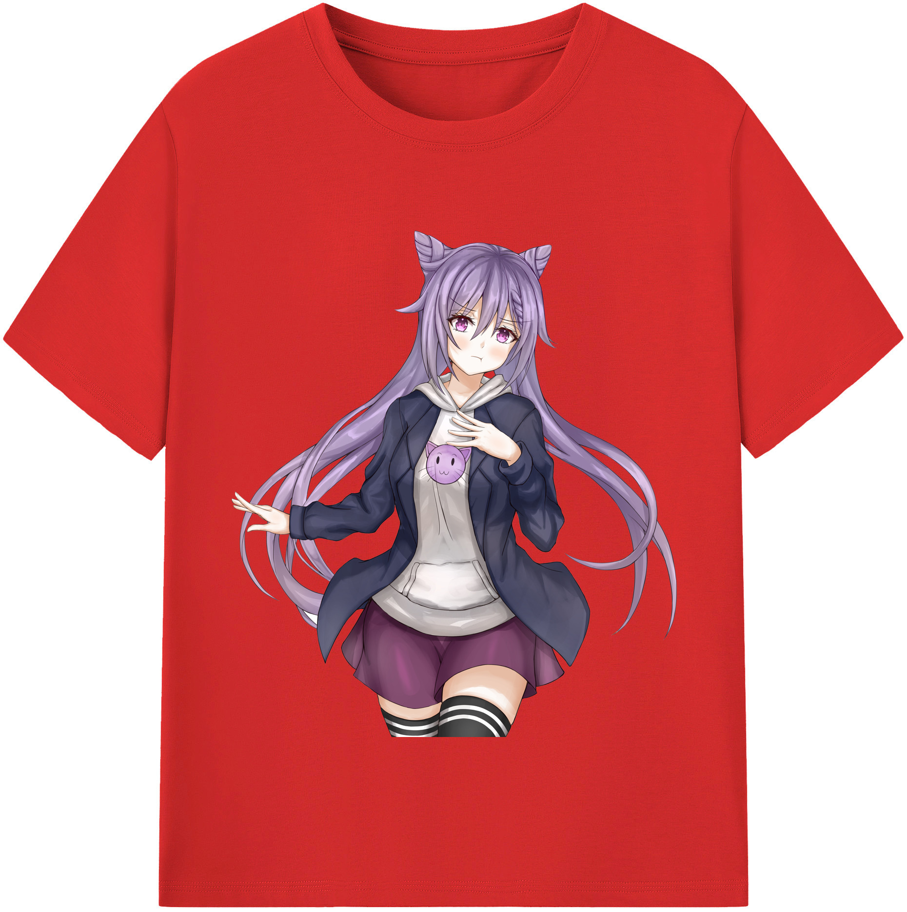 げんし神 刻晴 こくせい genshin Kokusei レディースカジュアルプリントTシャツ（綿100％）