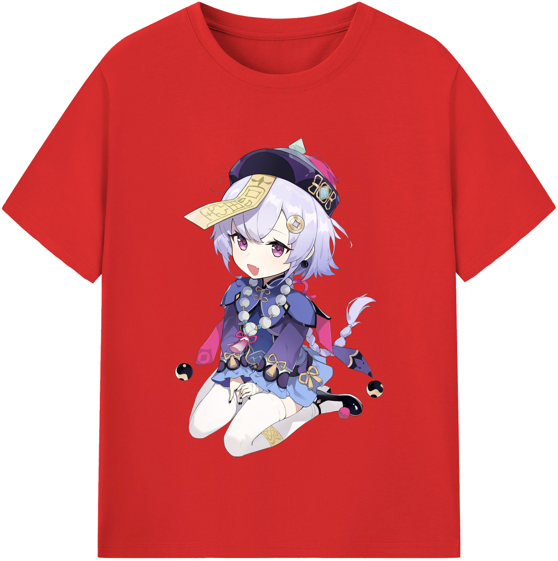 げんし神 七七 なな  genshin Nana レディースカジュアルプリントTシャツ（綿100％）