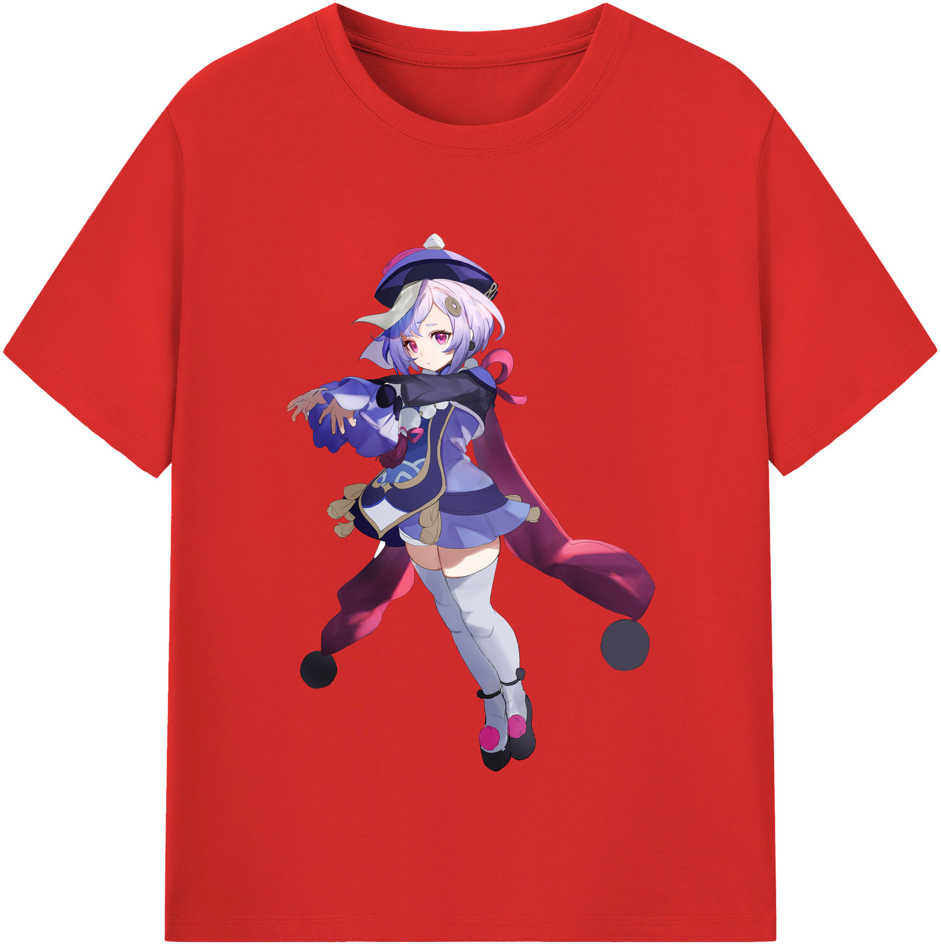 げんし神 七七 なな  genshin Nana レディースカジュアルプリントTシャツ（綿100％）
