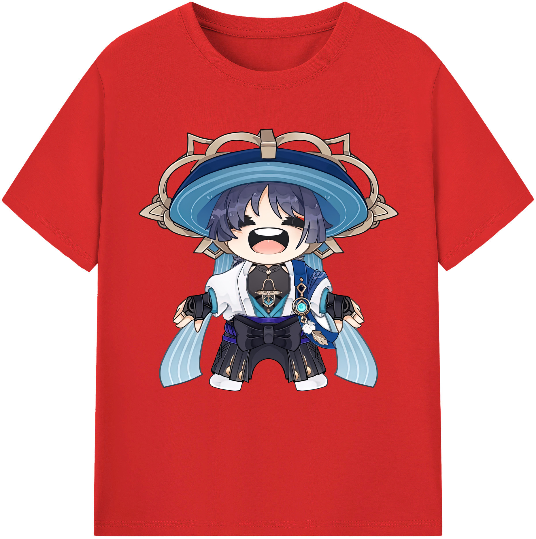 げんし神 さんペい genshin Sanpei レディースカジュアルプリントTシャツ（綿100％）