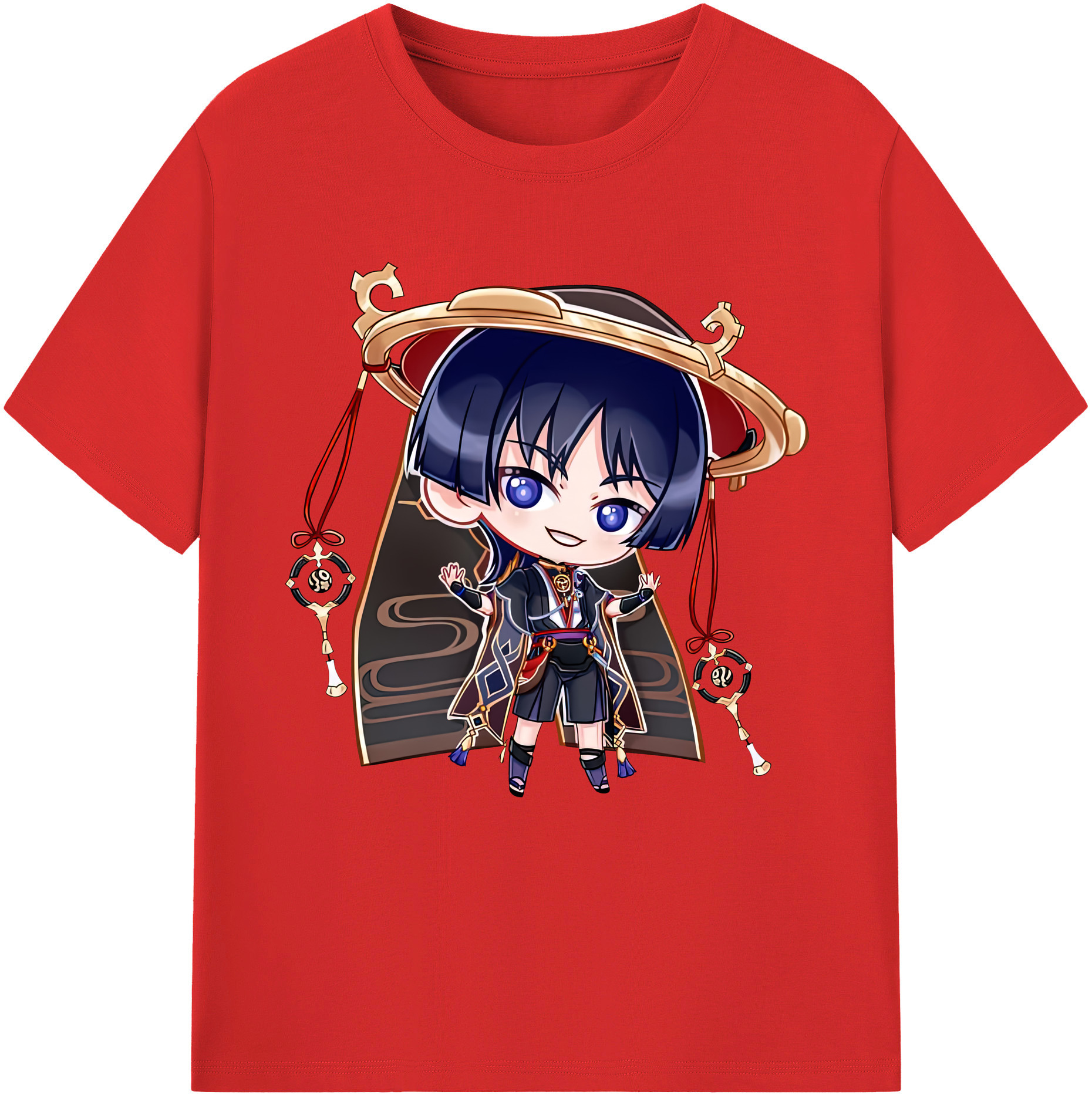 げんし神 さんペい genshin Sanpei レディースカジュアルプリントTシャツ（綿100％）