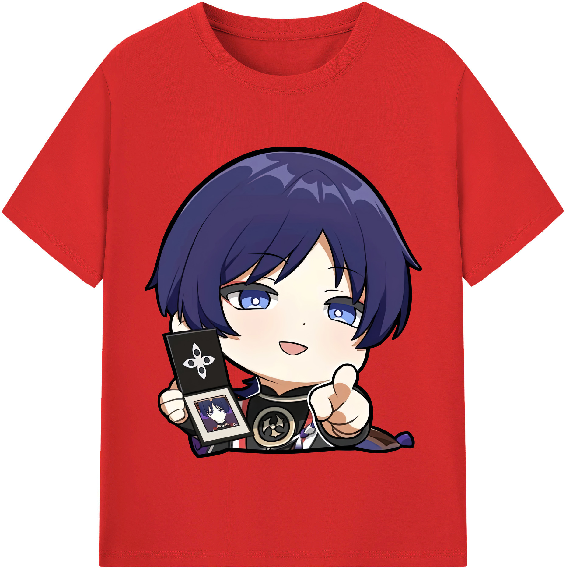 げんし神 さんペい genshin Sanpei レディースカジュアルプリントTシャツ（綿100％）