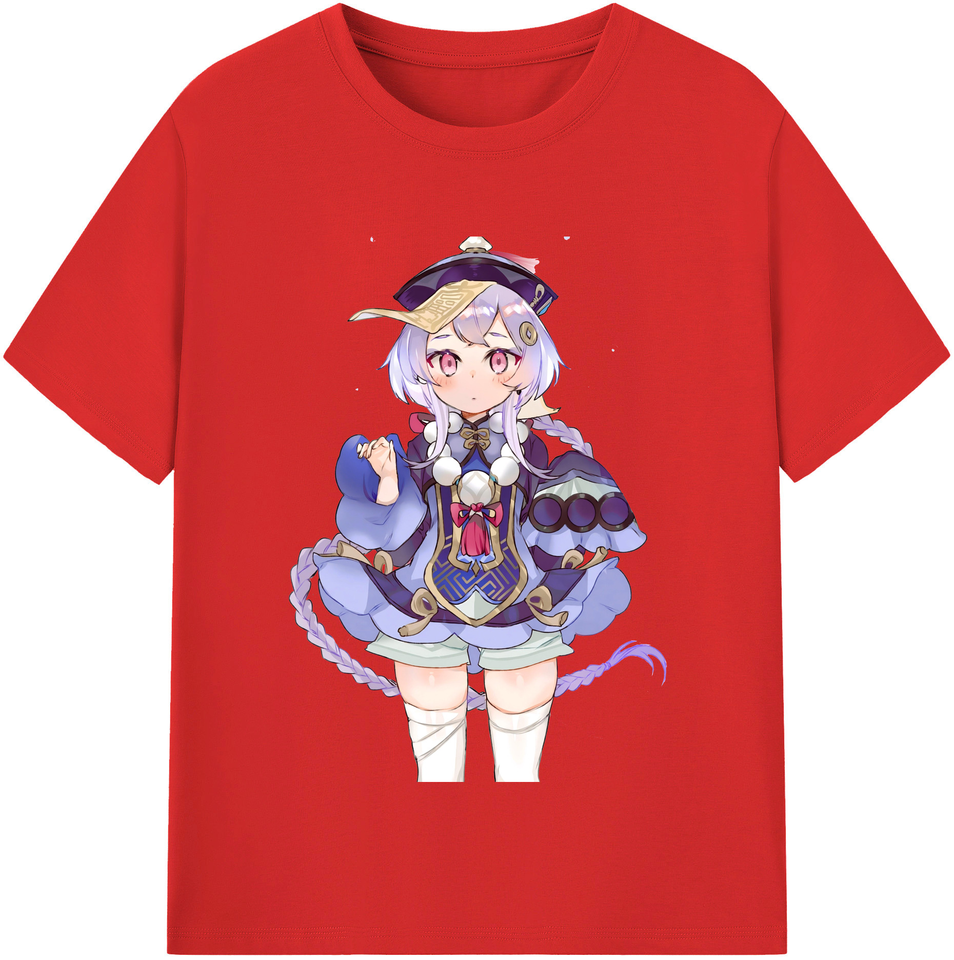 げんし神 七七 なな  genshin Nana レディースカジュアルプリントTシャツ（綿100％）