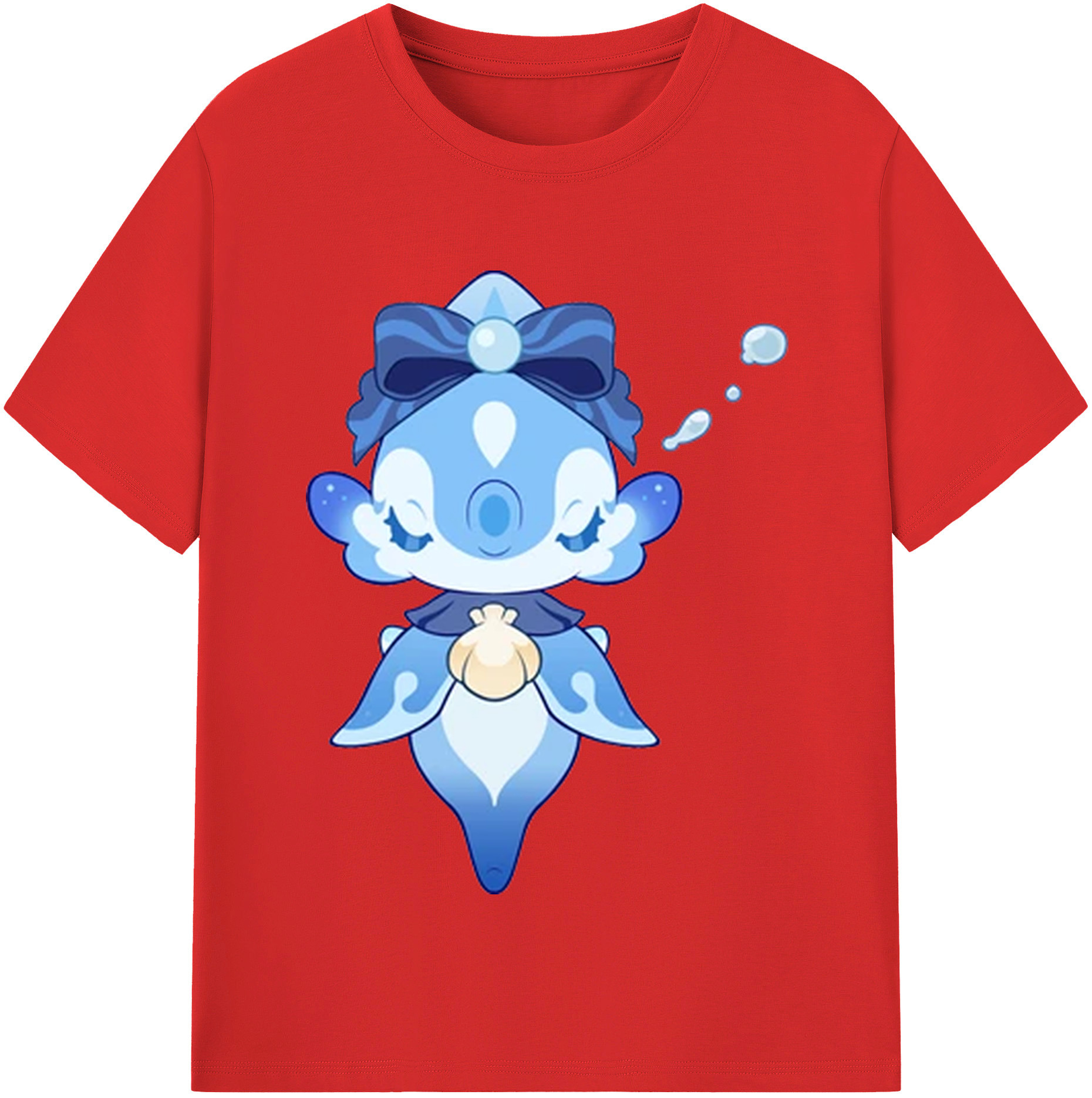げんし神 フリーナ genshin Furina レディースカジュアルプリントTシャツ（綿100％）