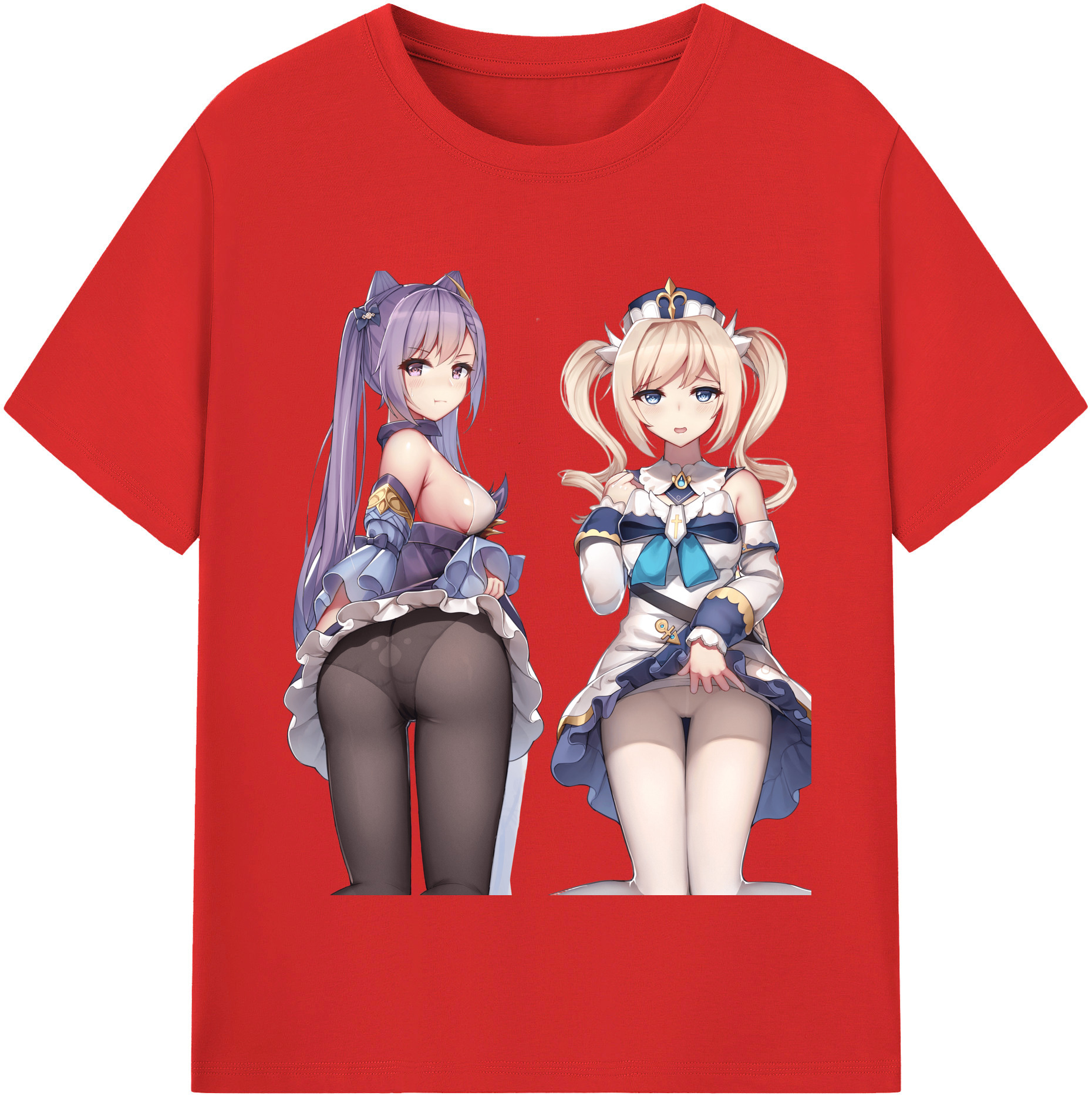 げんし神 刻晴 こくせい genshin Kokusei レディースカジュアルプリントTシャツ（綿100％）