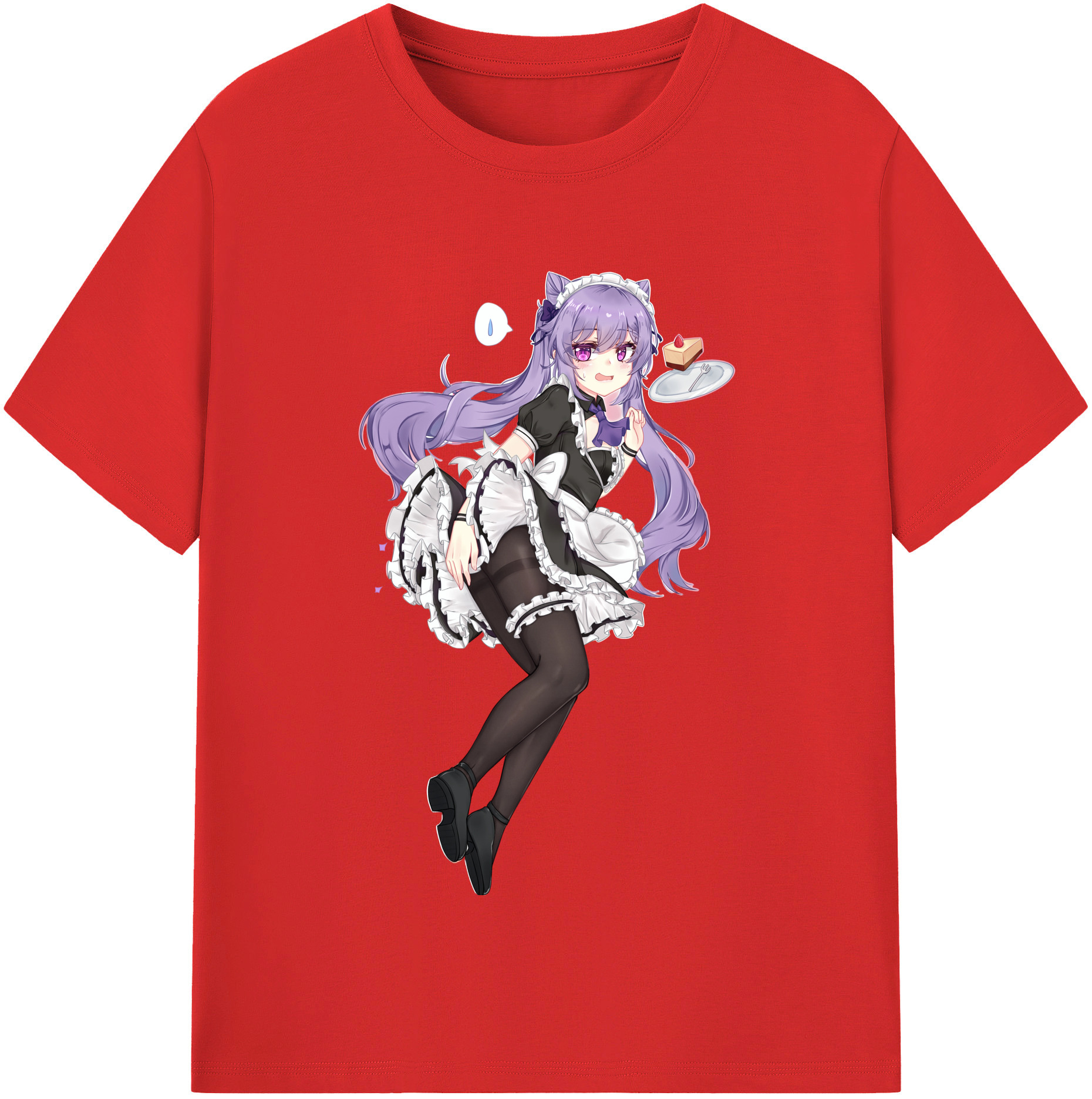 げんし神 刻晴 こくせい genshin Kokusei レディースカジュアルプリントTシャツ（綿100％）