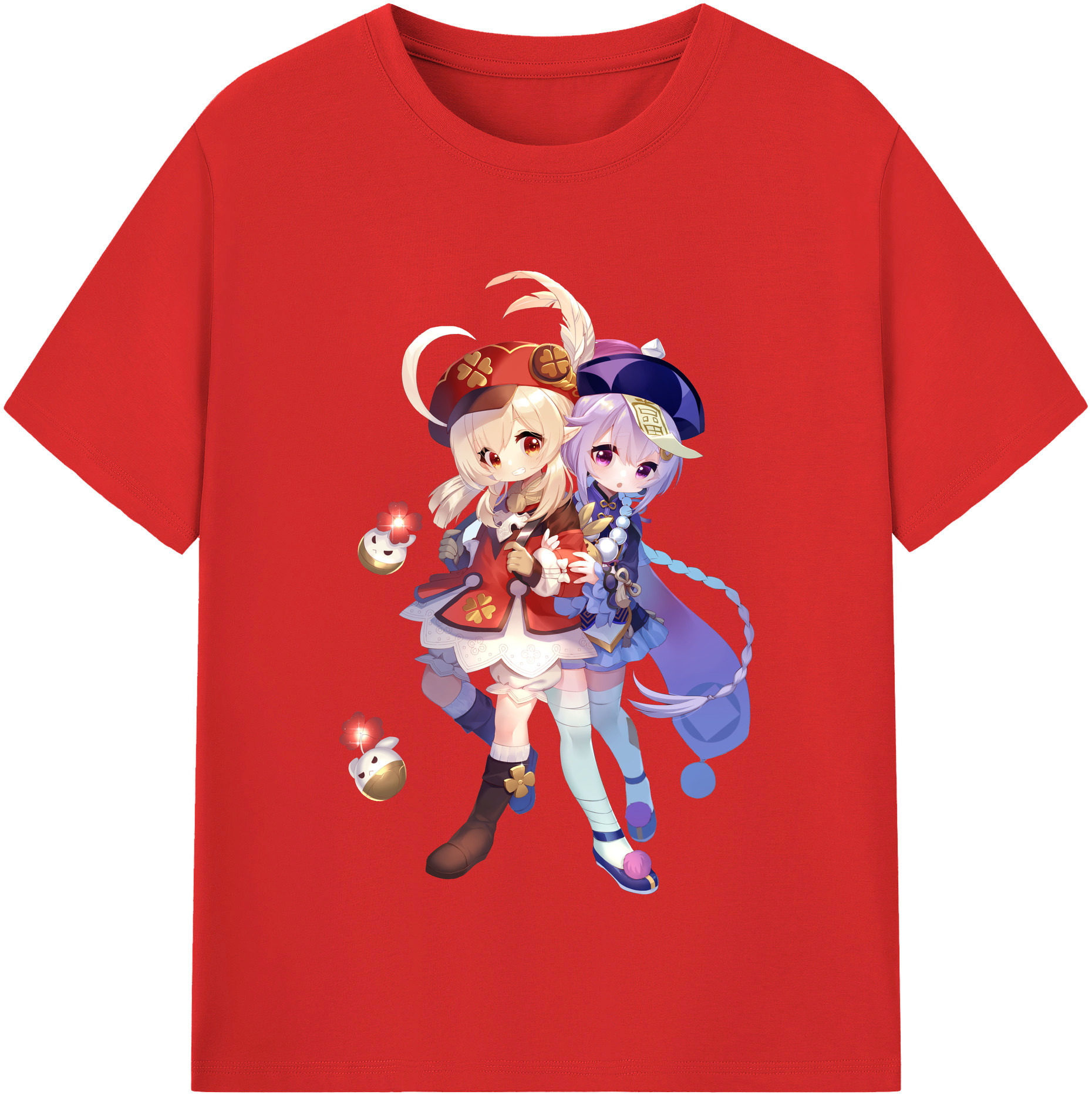げんし神 七七 なな  genshin Nana レディースカジュアルプリントTシャツ（綿100％）
