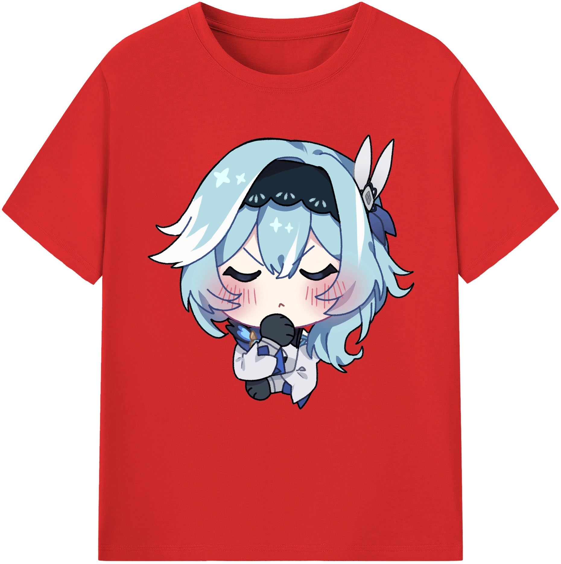げんし神 优菈 ゆうら genshin Yūra レディースカジュアルプリントTシャツ（綿100％）