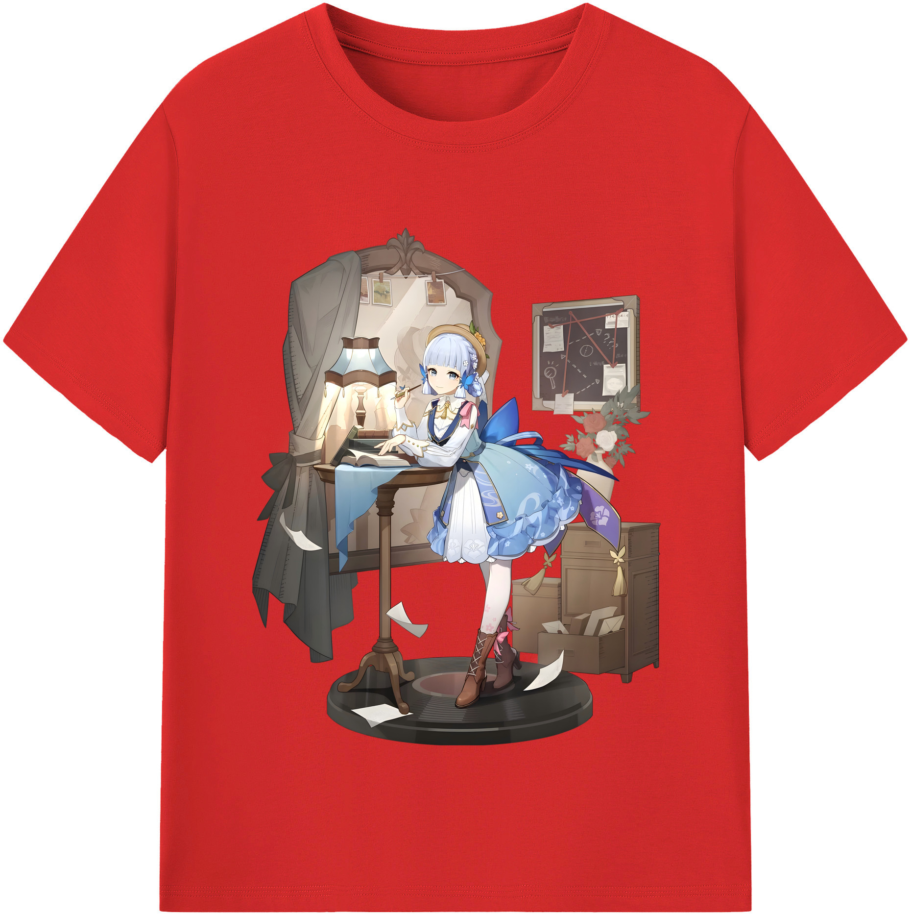 げんし神 神里綾華 神宮寺レン genshin Kamimiya Ren レディースカジュアルプリントTシャツ（綿100％）