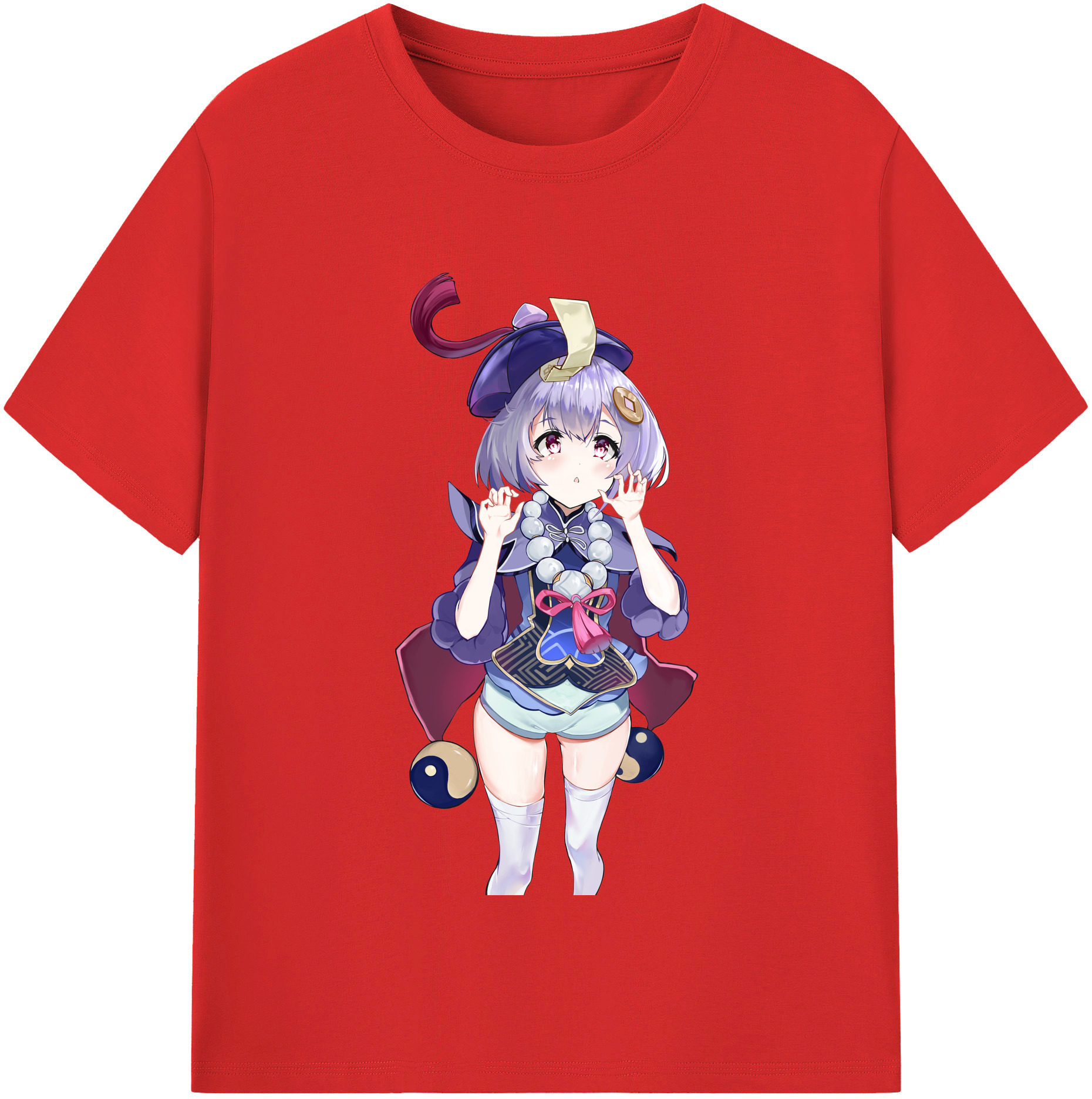 げんし神 七七 なな  genshin Nana レディースカジュアルプリントTシャツ（綿100％）