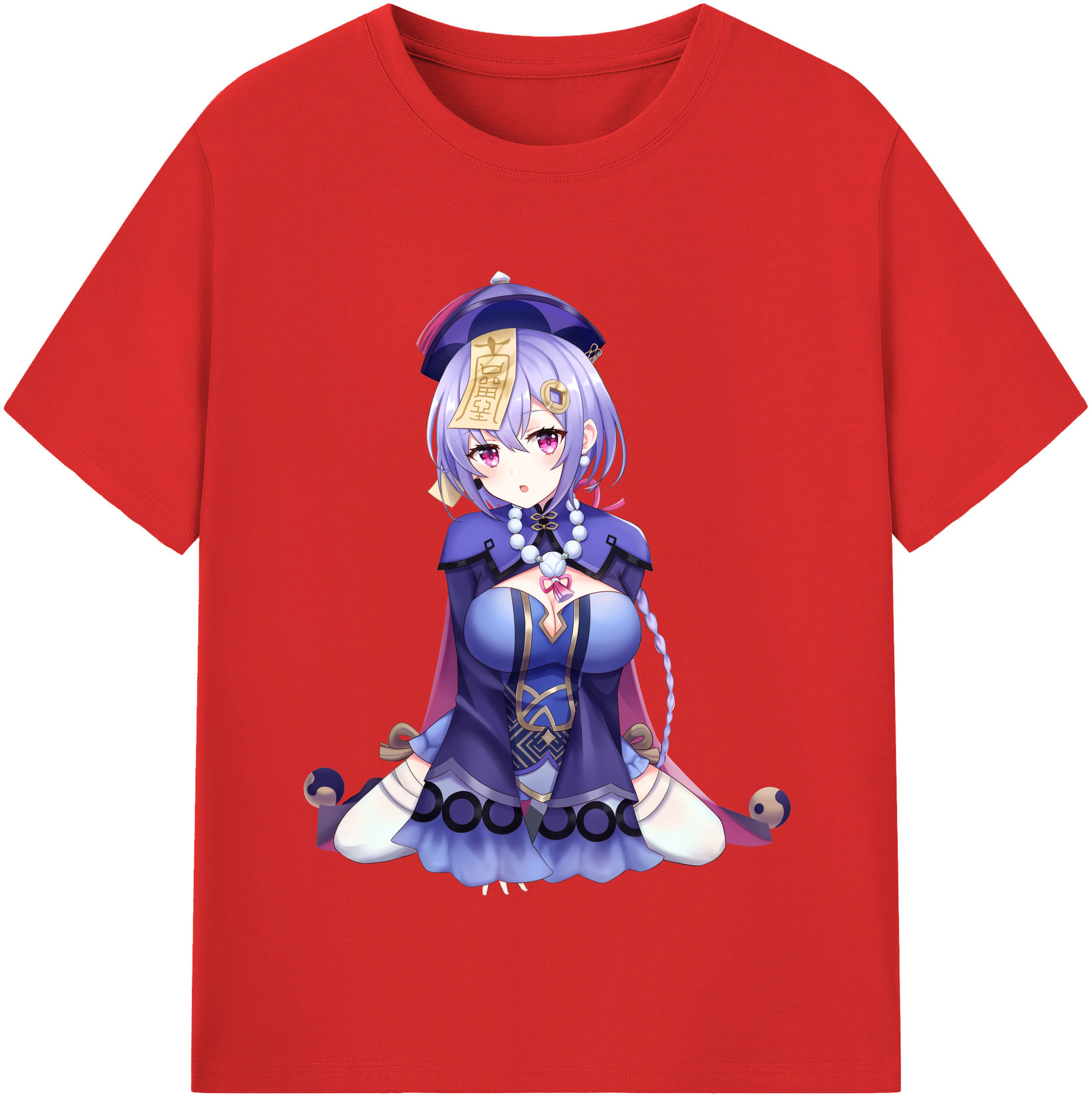 げんし神 七七 なな  genshin Nana レディースカジュアルプリントTシャツ（綿100％）