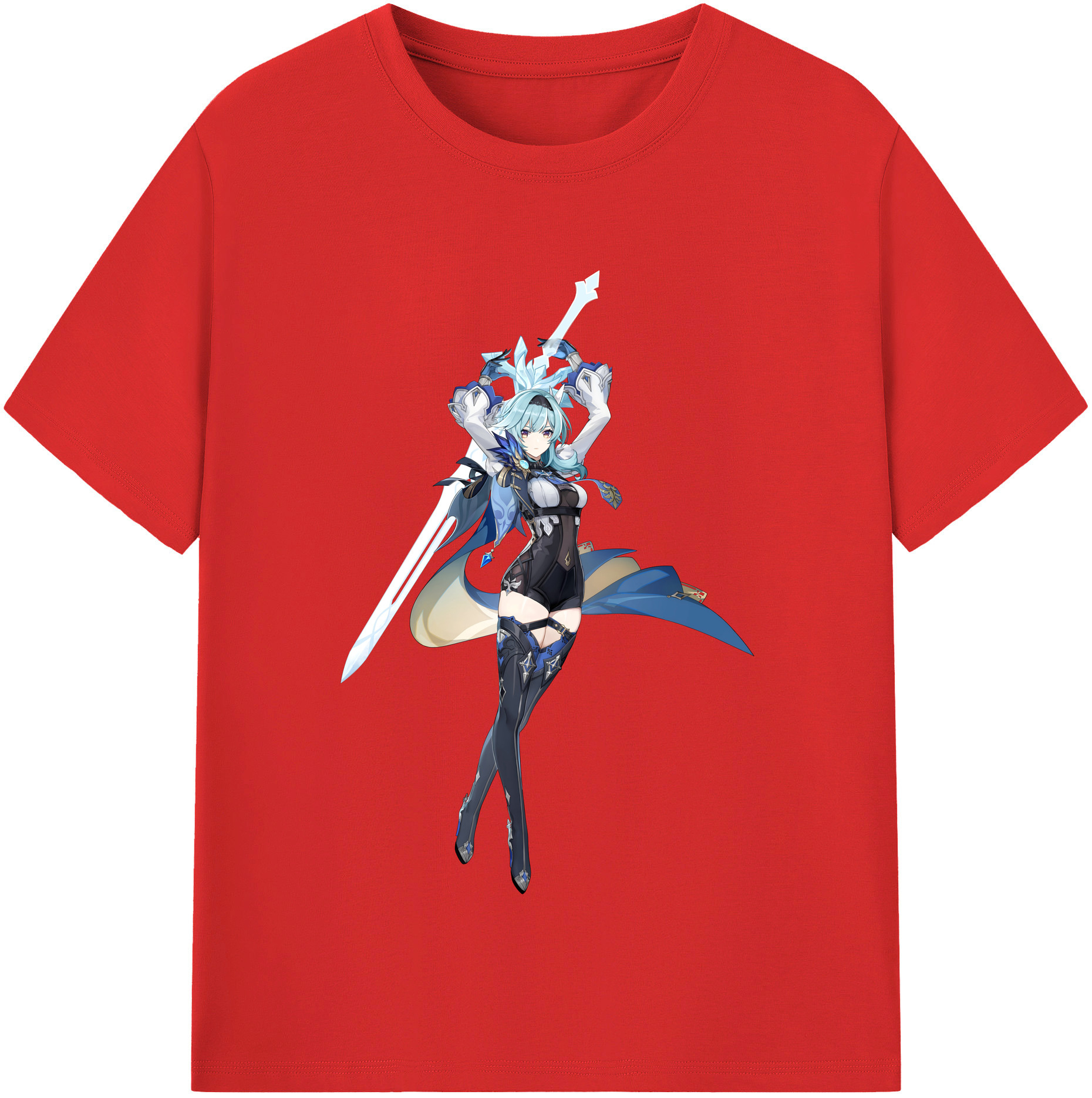 げんし神 优菈 ゆうら genshin Yūra レディースカジュアルプリントTシャツ（綿100％）