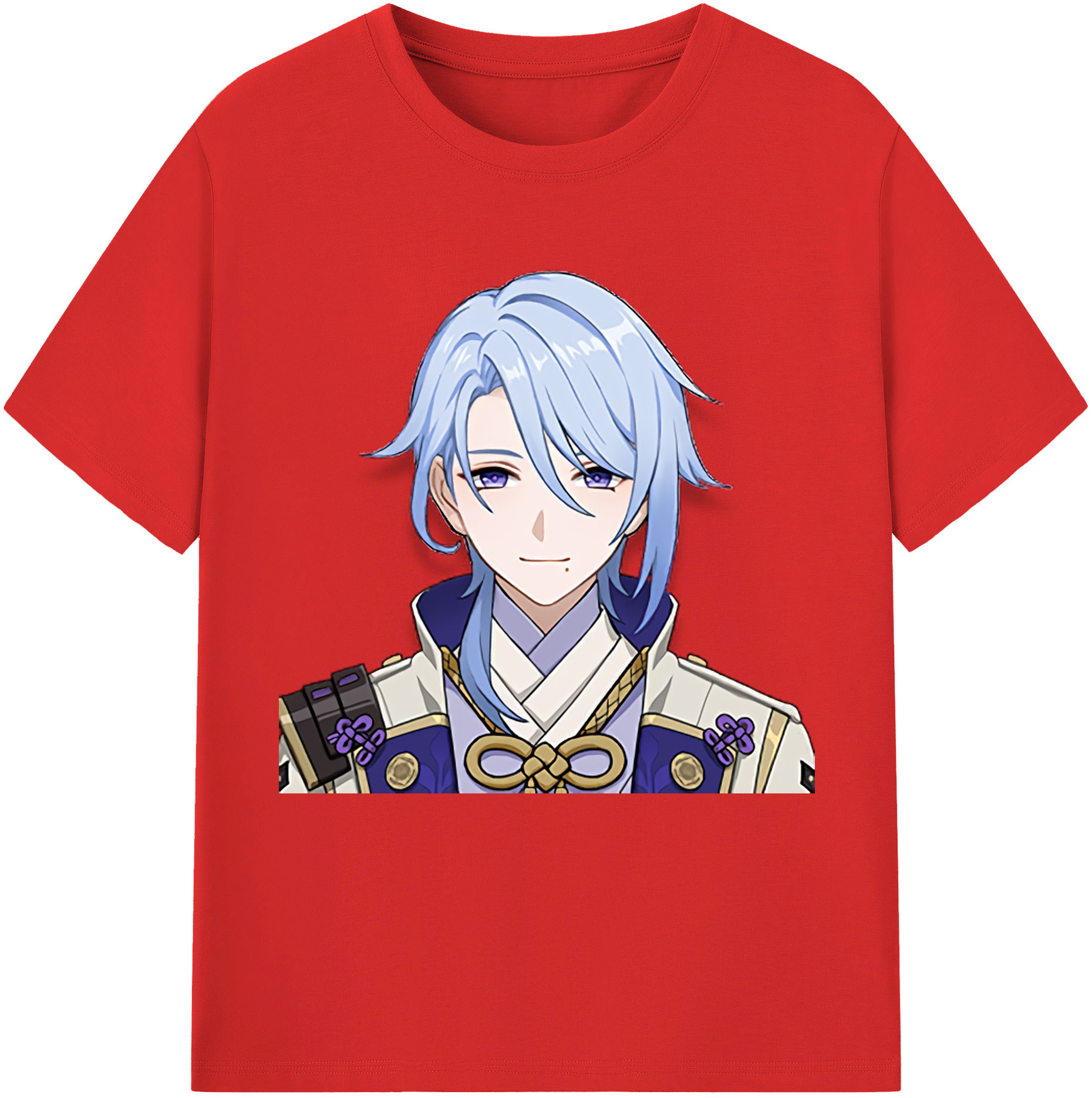 げんし神 神里綾人 かみさとあやと genshin Kamisato Ayato レディースカジュアルプリントTシャツ（綿100％）