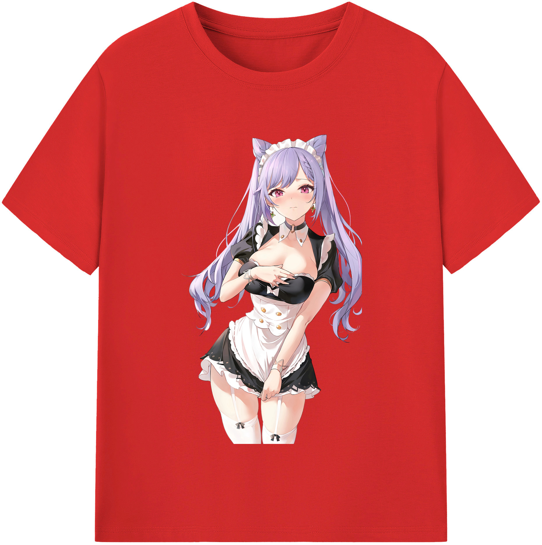 げんし神 刻晴 こくせい genshin Kokusei レディースカジュアルプリントTシャツ（綿100％）