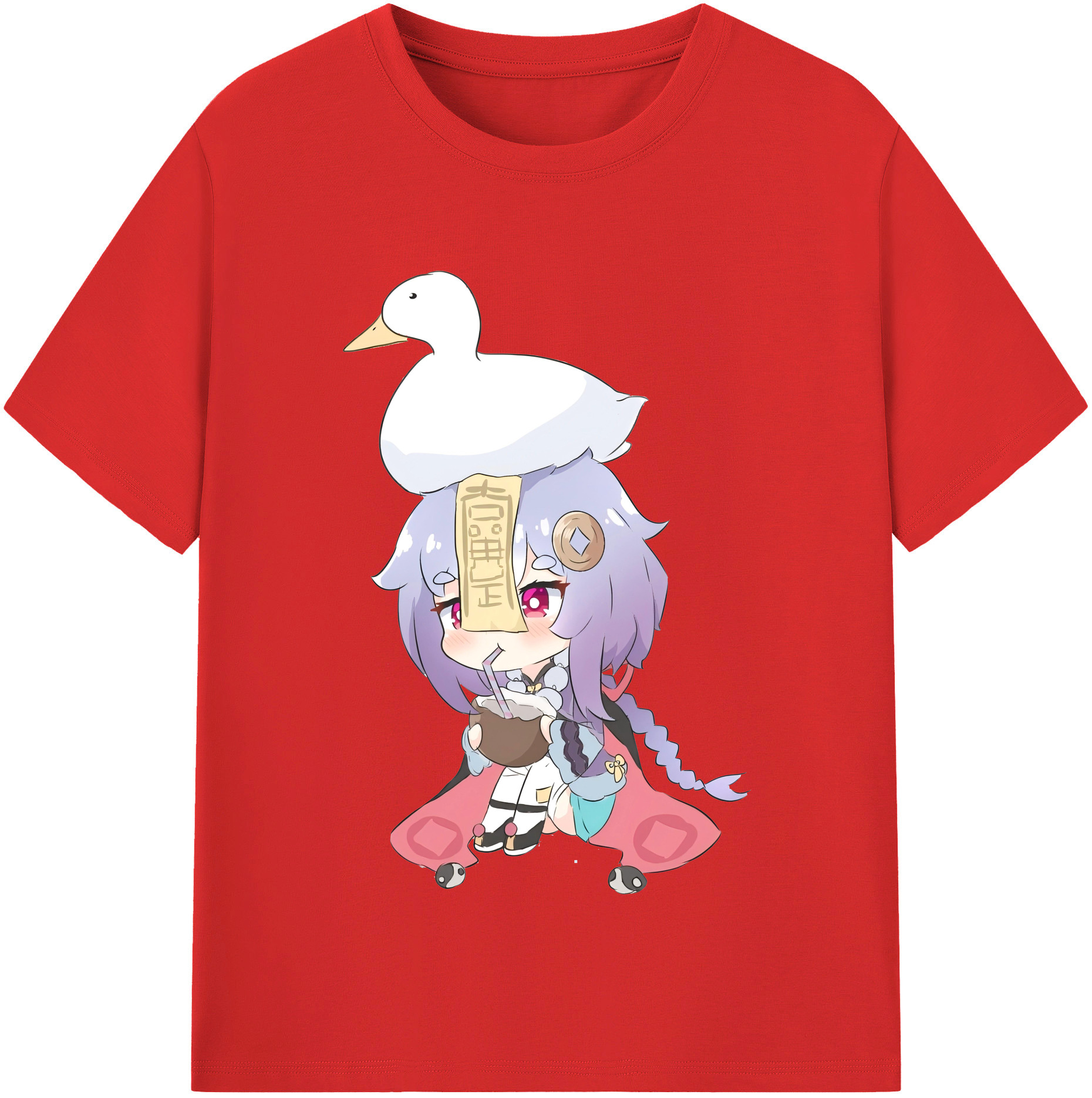 げんし神 七七 なな  genshin Nana レディースカジュアルプリントTシャツ（綿100％）
