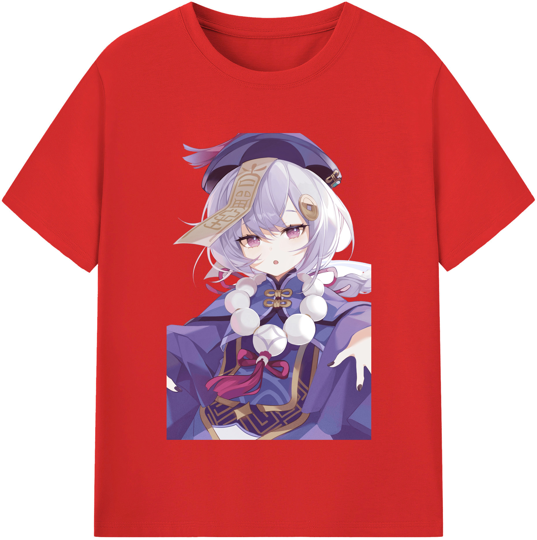 げんし神 七七 なな  genshin Nana レディースカジュアルプリントTシャツ（綿100％）