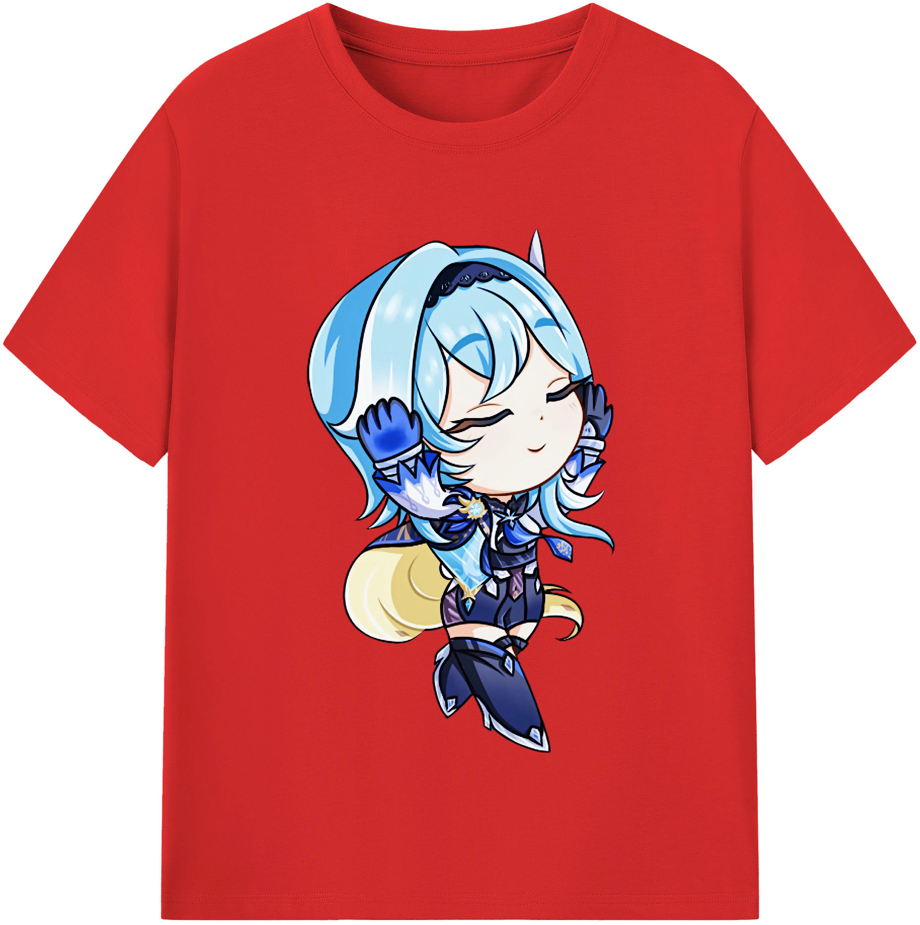 げんし神 优菈 ゆうら genshin Yūra レディースカジュアルプリントTシャツ（綿100％）