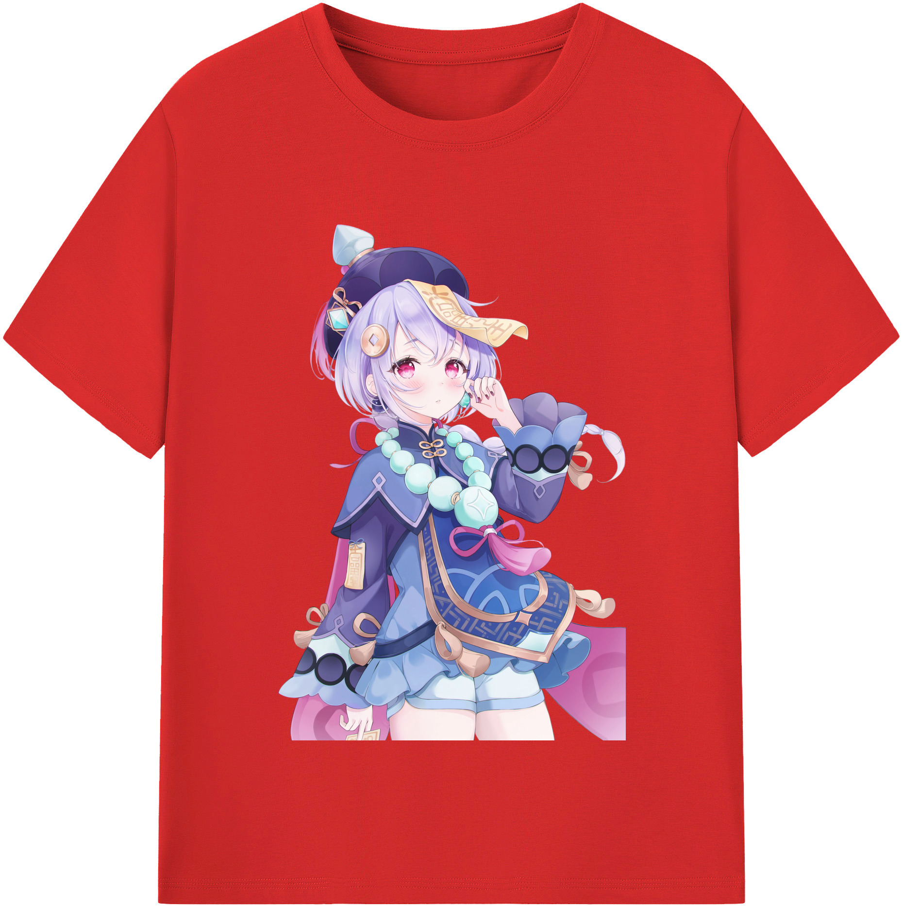 げんし神 七七 なな  genshin Nana レディースカジュアルプリントTシャツ（綿100％）