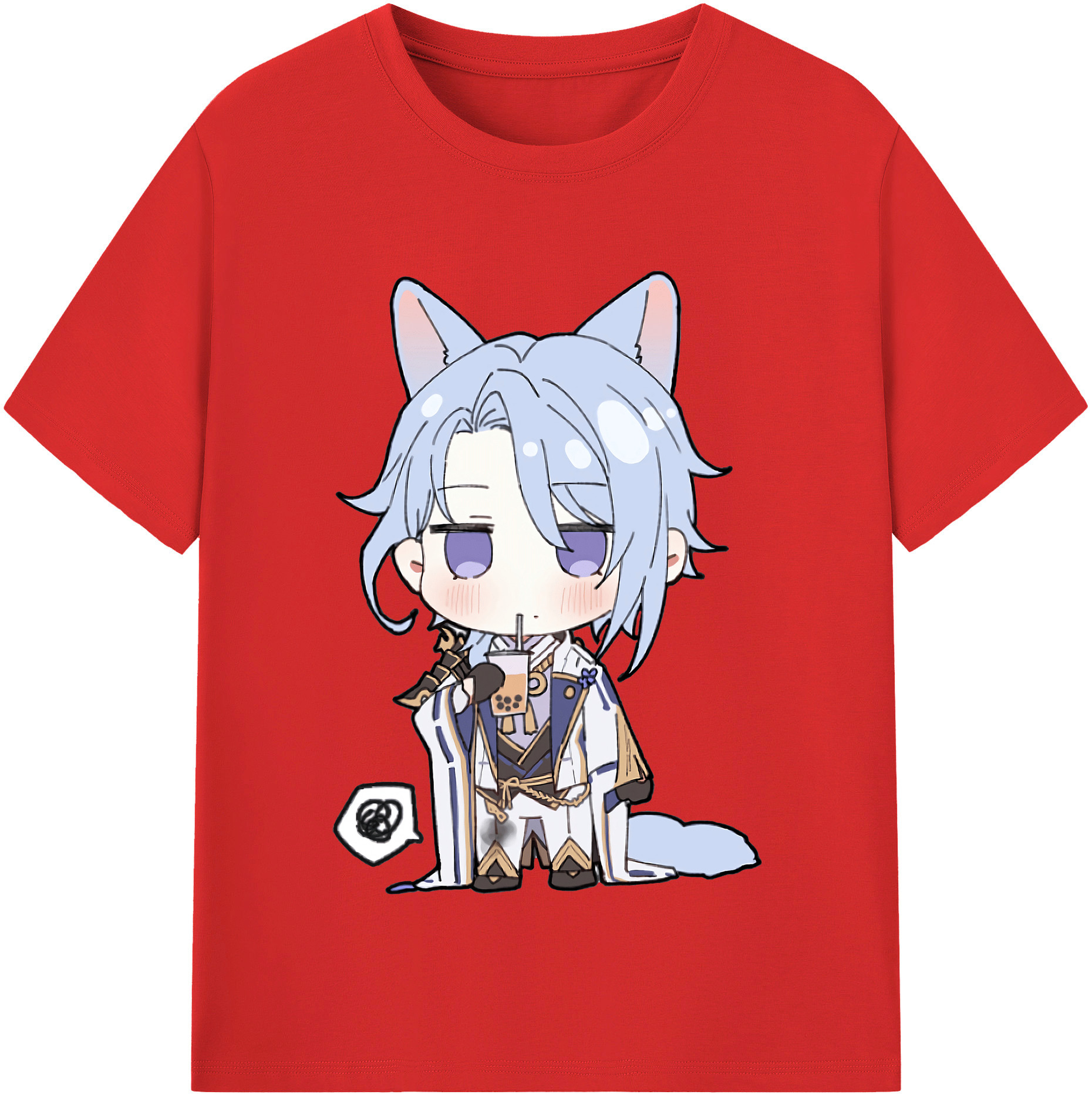 げんし神 神里綾人 かみさとあやと genshin Kamisato Ayato レディースカジュアルプリントTシャツ（綿100％）