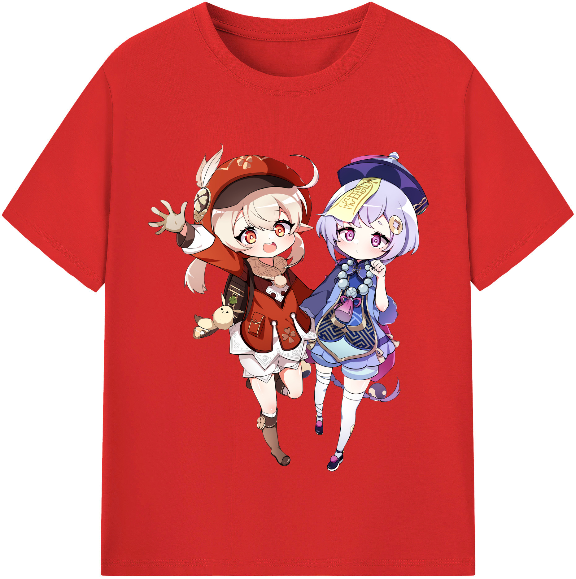 げんし神 七七 なな  genshin Nana レディースカジュアルプリントTシャツ（綿100％）