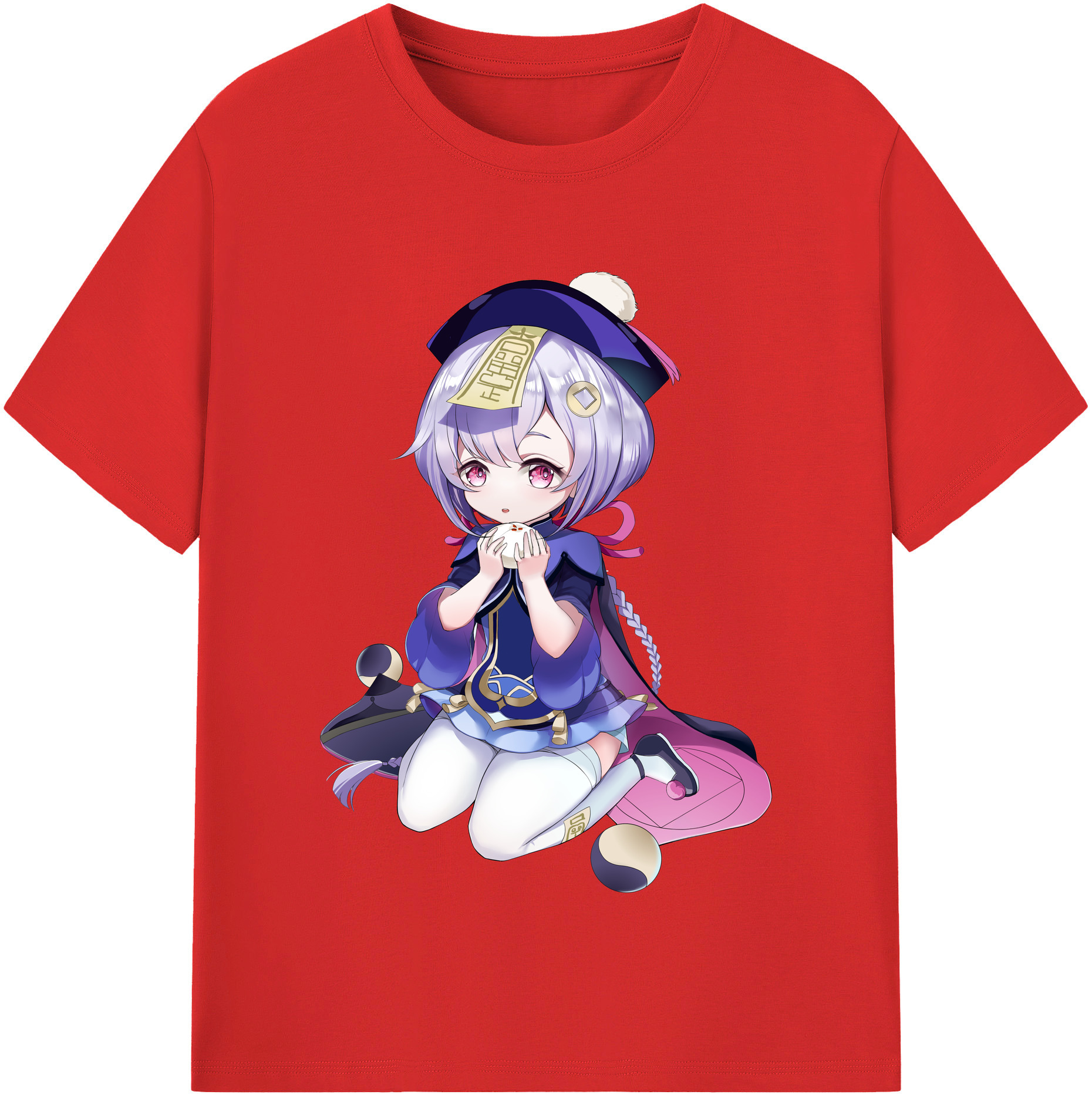 げんし神 七七 なな  genshin Nana レディースカジュアルプリントTシャツ（綿100％）