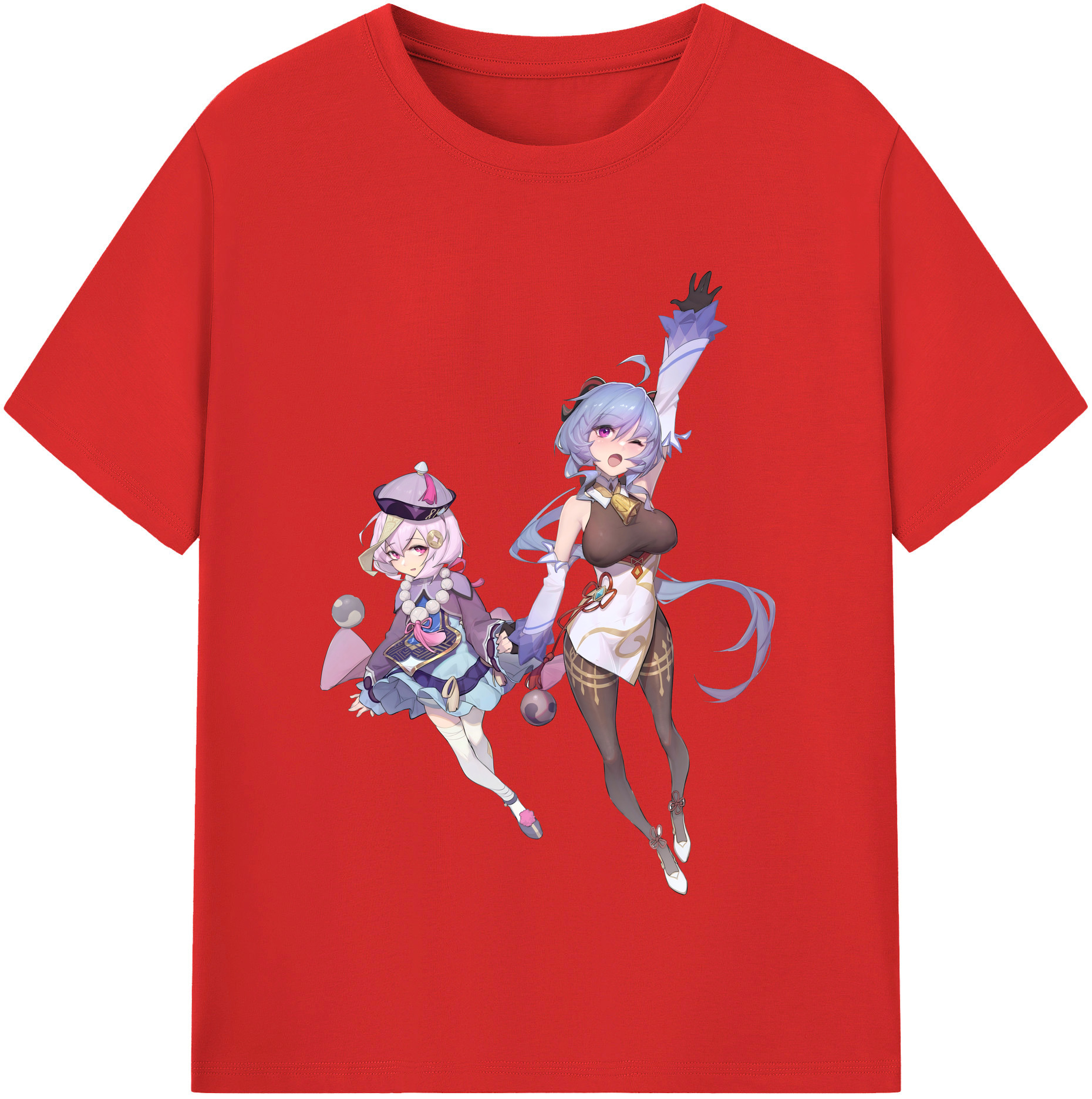 げんし神 七七 なな  genshin Nana レディースカジュアルプリントTシャツ（綿100％）