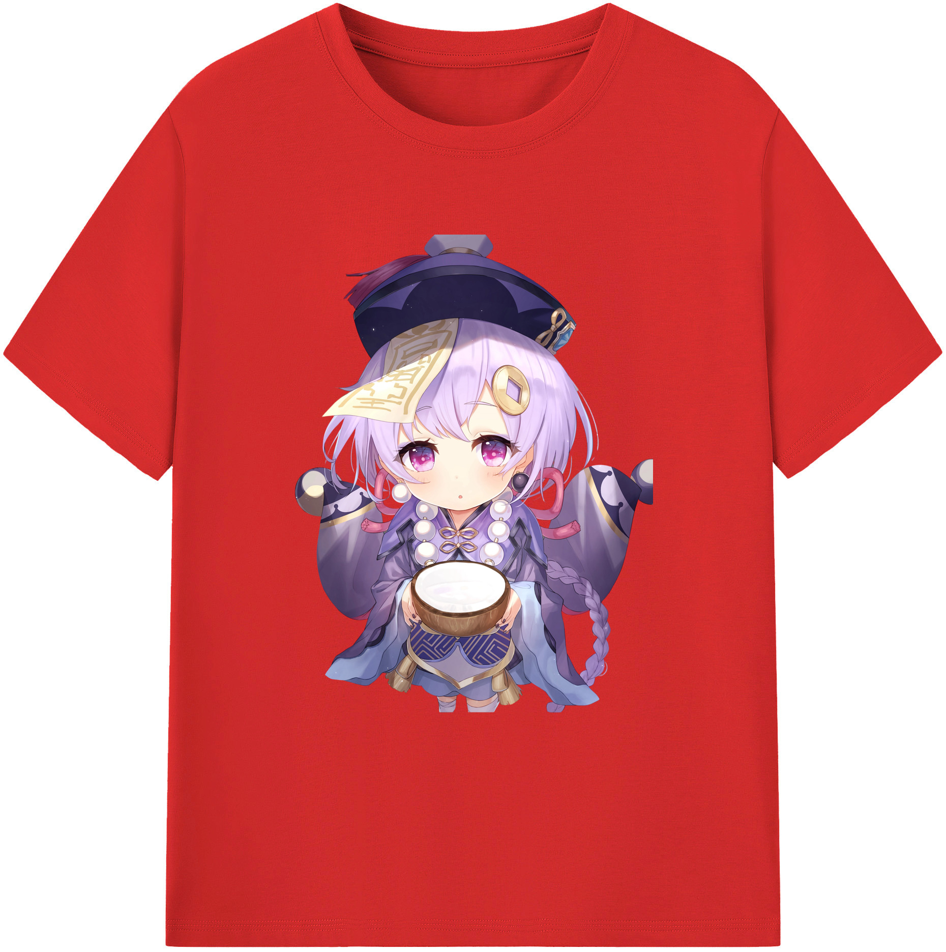 げんし神 七七 なな  genshin Nana レディースカジュアルプリントTシャツ（綿100％）