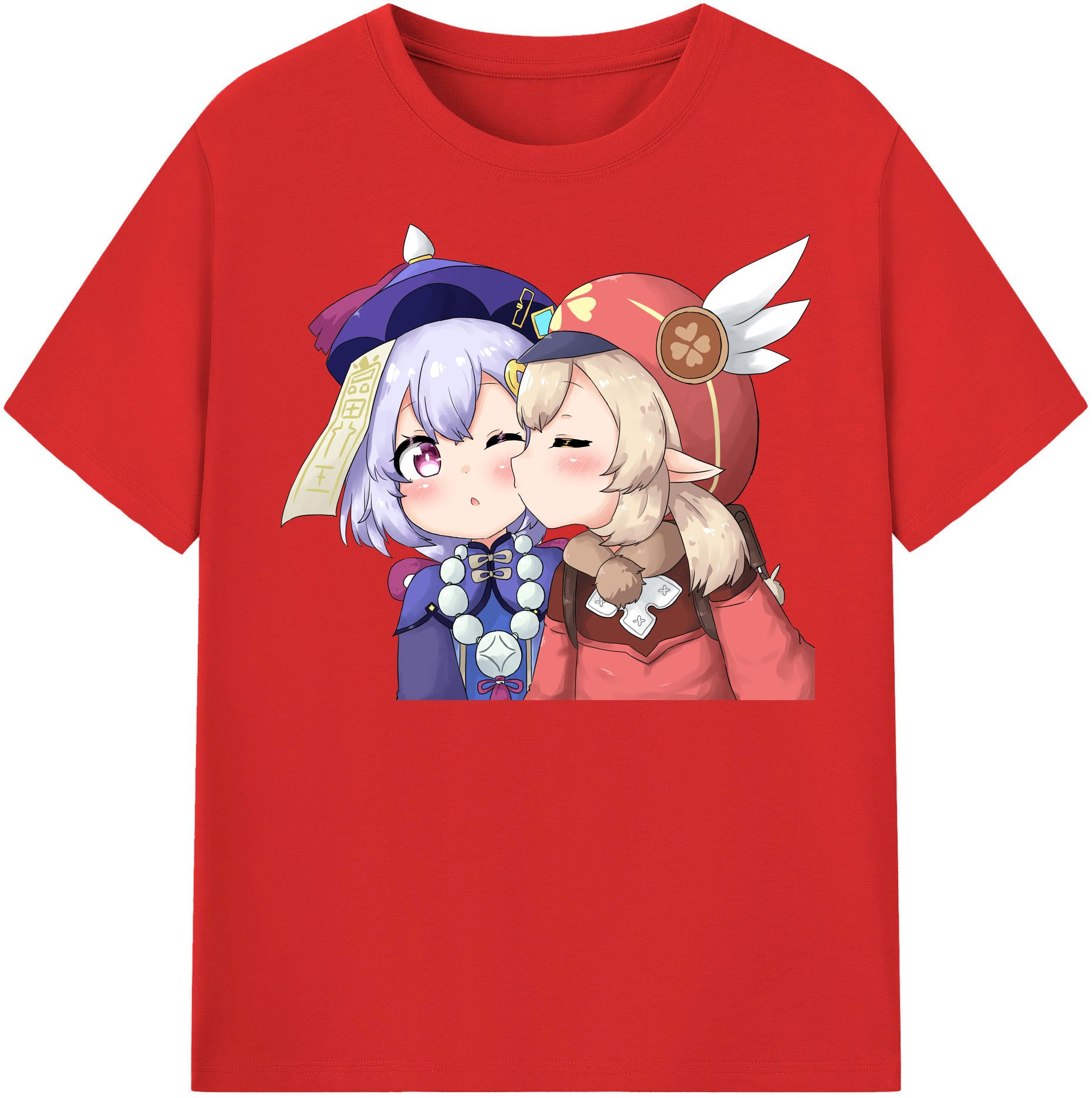 げんし神 七七 なな  genshin Nana レディースカジュアルプリントTシャツ（綿100％）