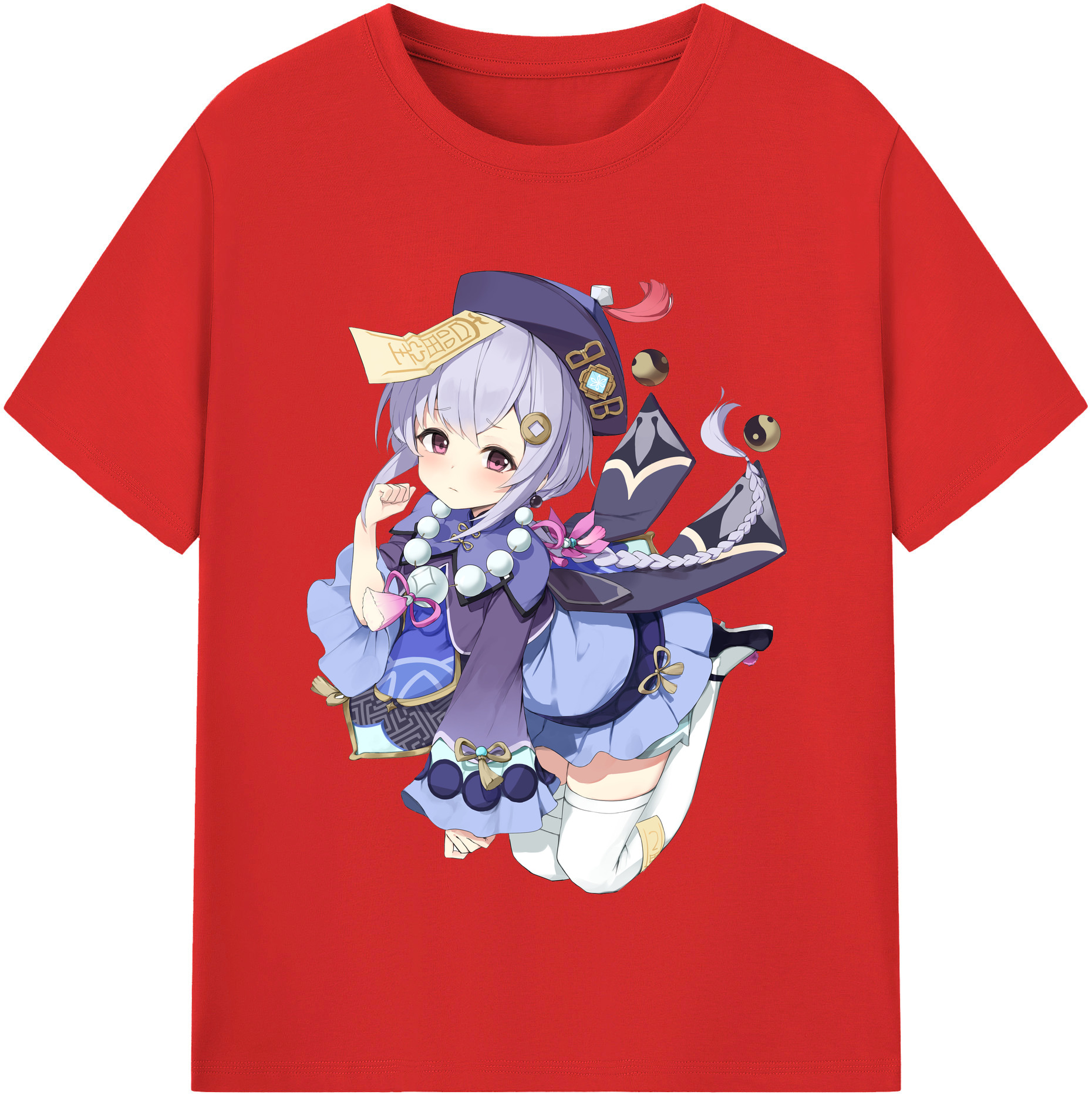 げんし神 七七 なな  genshin Nana レディースカジュアルプリントTシャツ（綿100％）