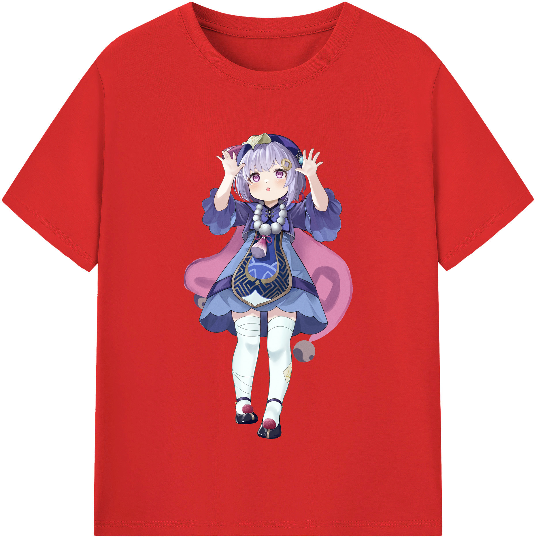 げんし神 七七 なな  genshin Nana レディースカジュアルプリントTシャツ（綿100％）