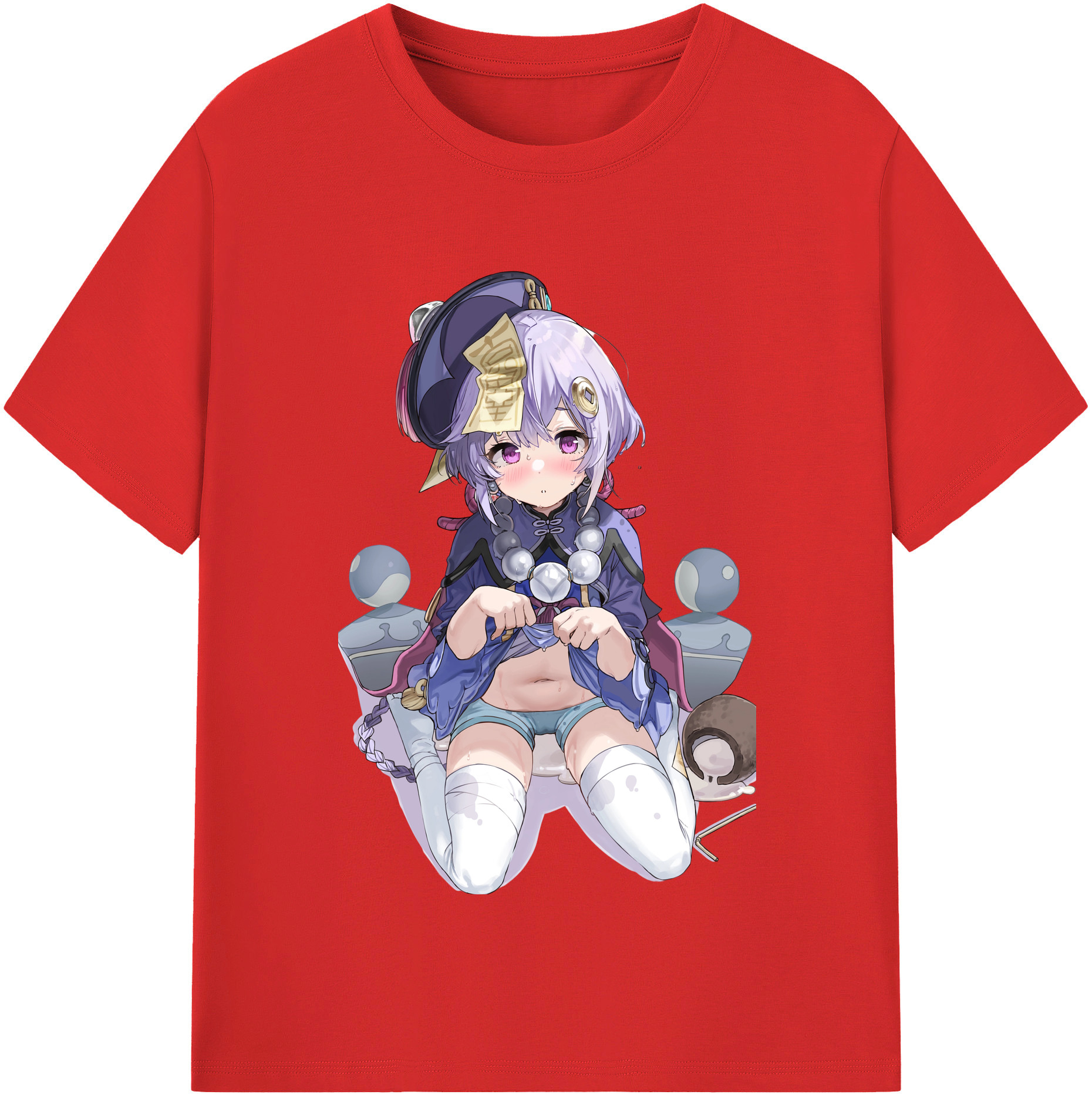げんし神 七七 なな  genshin Nana レディースカジュアルプリントTシャツ（綿100％）