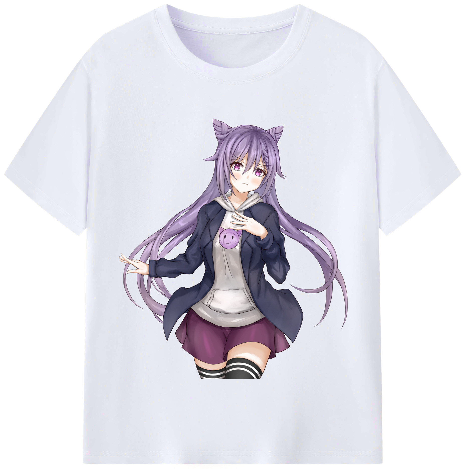 げんし神 刻晴 こくせい genshin Kokusei レディースカジュアルプリントTシャツ（綿100％）