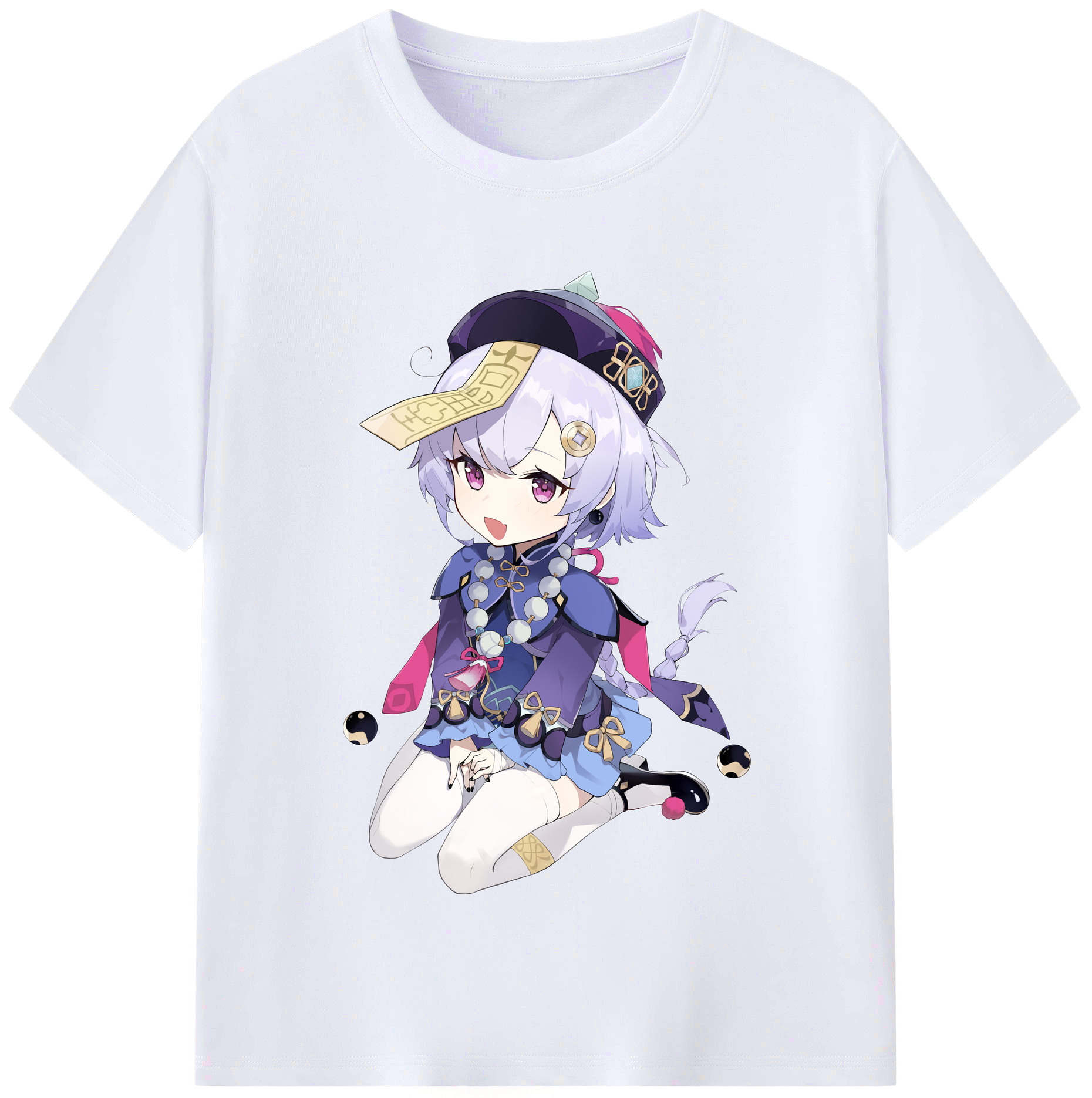 げんし神 七七 なな  genshin Nana レディースカジュアルプリントTシャツ（綿100％）