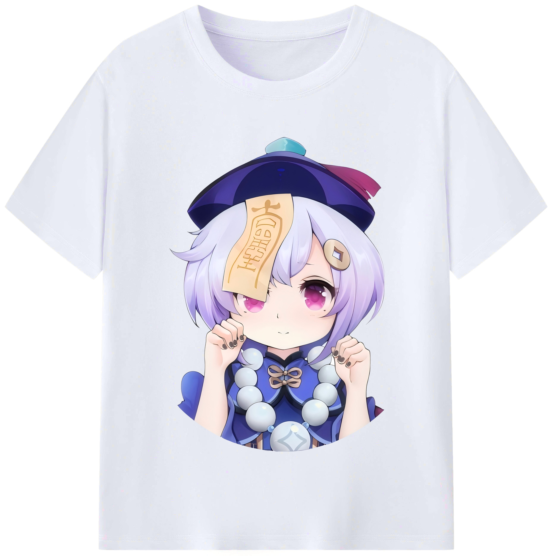 げんし神 七七 なな  genshin Nana レディースカジュアルプリントTシャツ（綿100％）