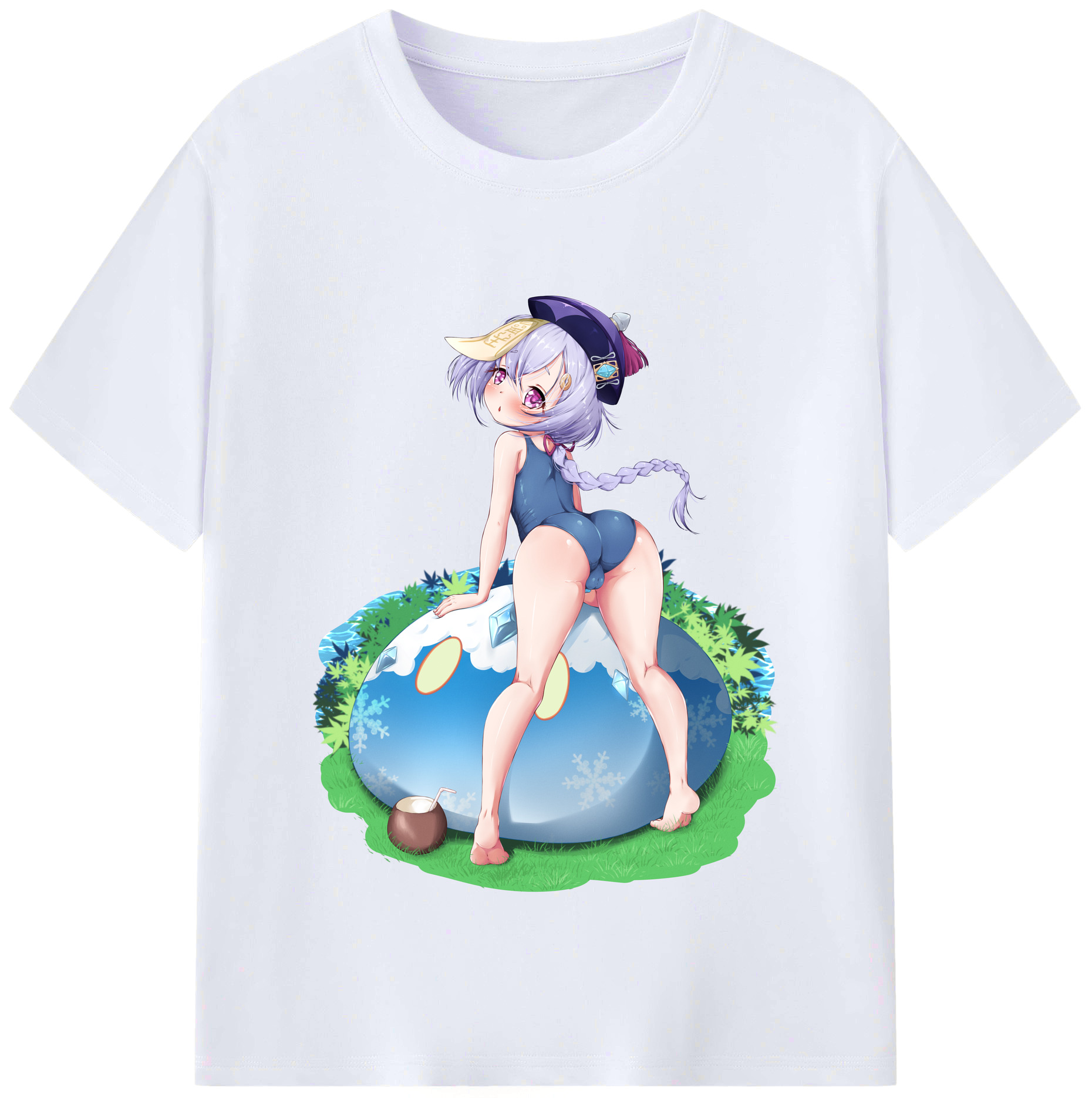 げんし神 七七 なな  genshin Nana レディースカジュアルプリントTシャツ（綿100％）