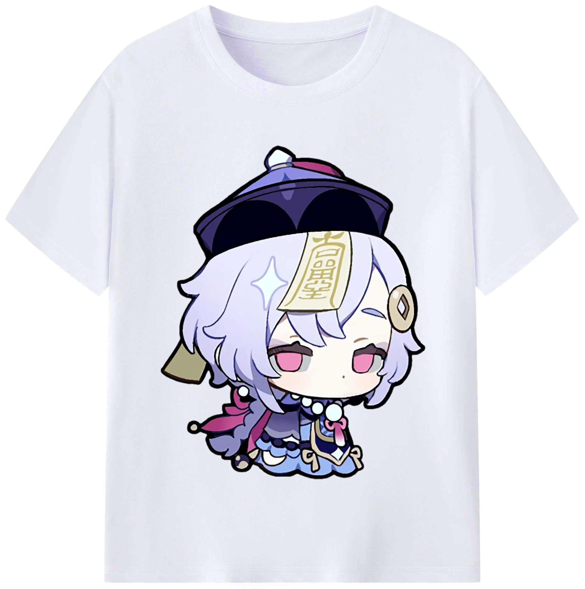げんし神 七七 なな  genshin Nana レディースカジュアルプリントTシャツ（綿100％）