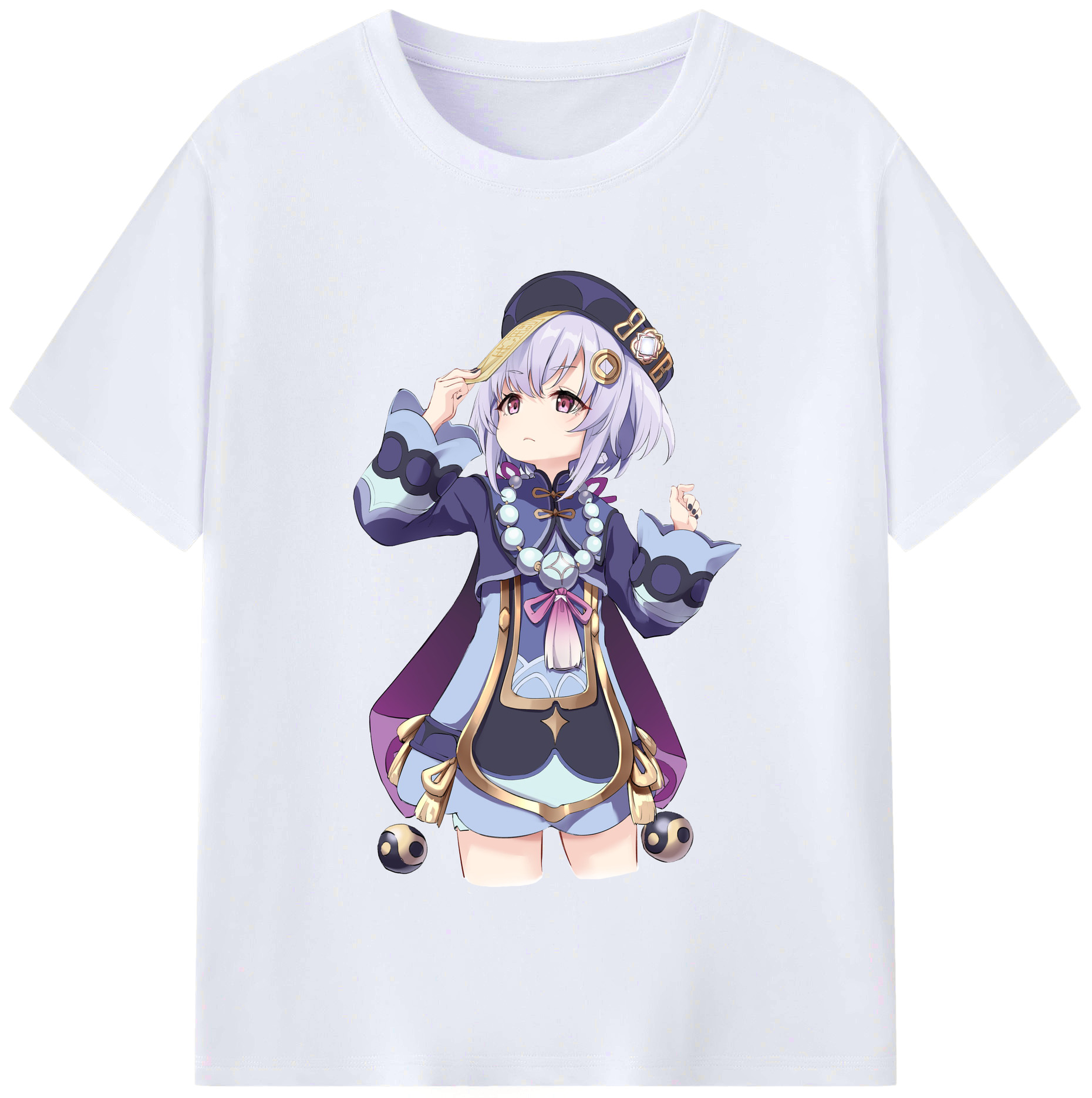 げんし神 七七 なな  genshin Nana レディースカジュアルプリントTシャツ（綿100％）