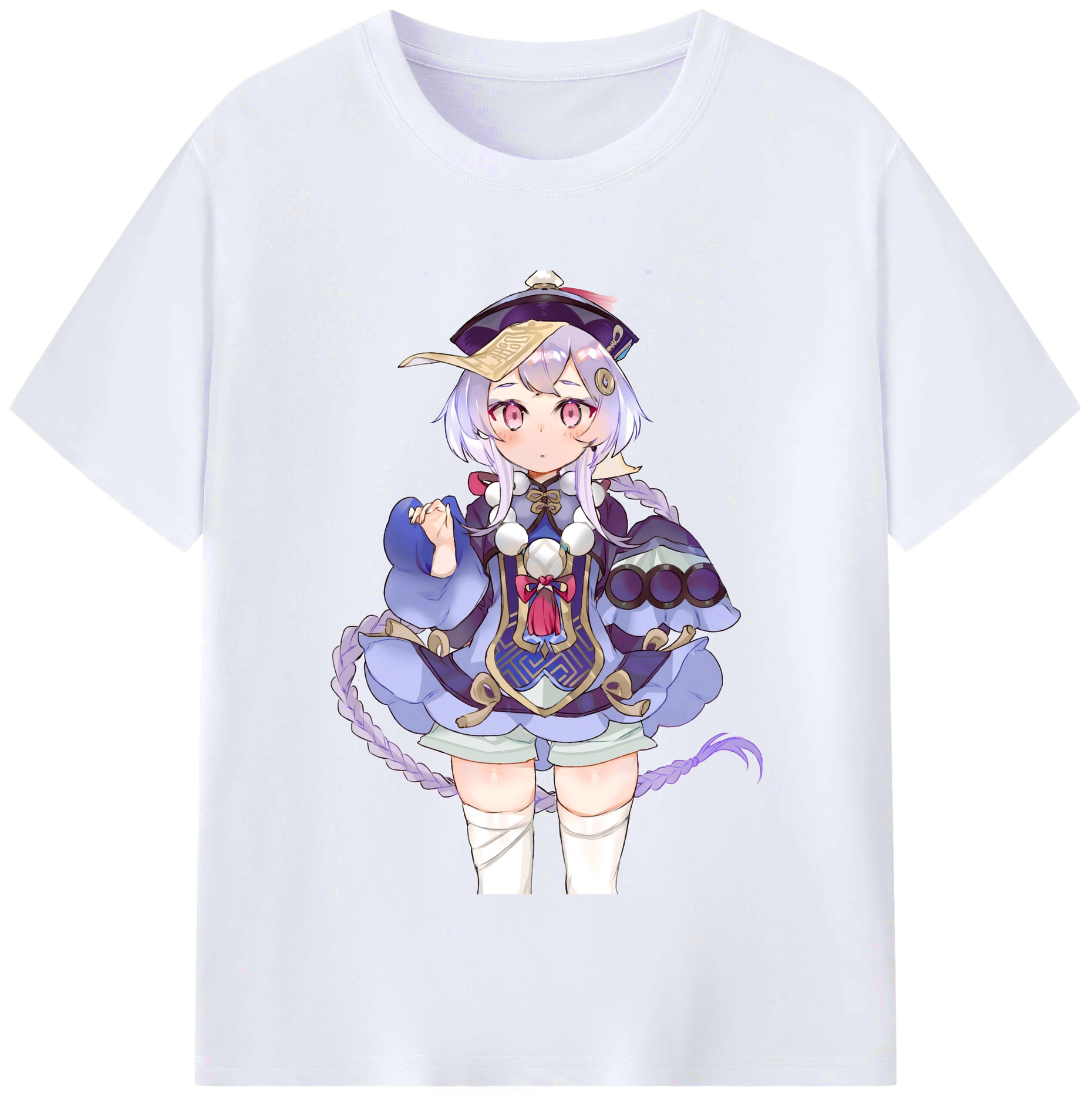 げんし神 七七 なな  genshin Nana レディースカジュアルプリントTシャツ（綿100％）