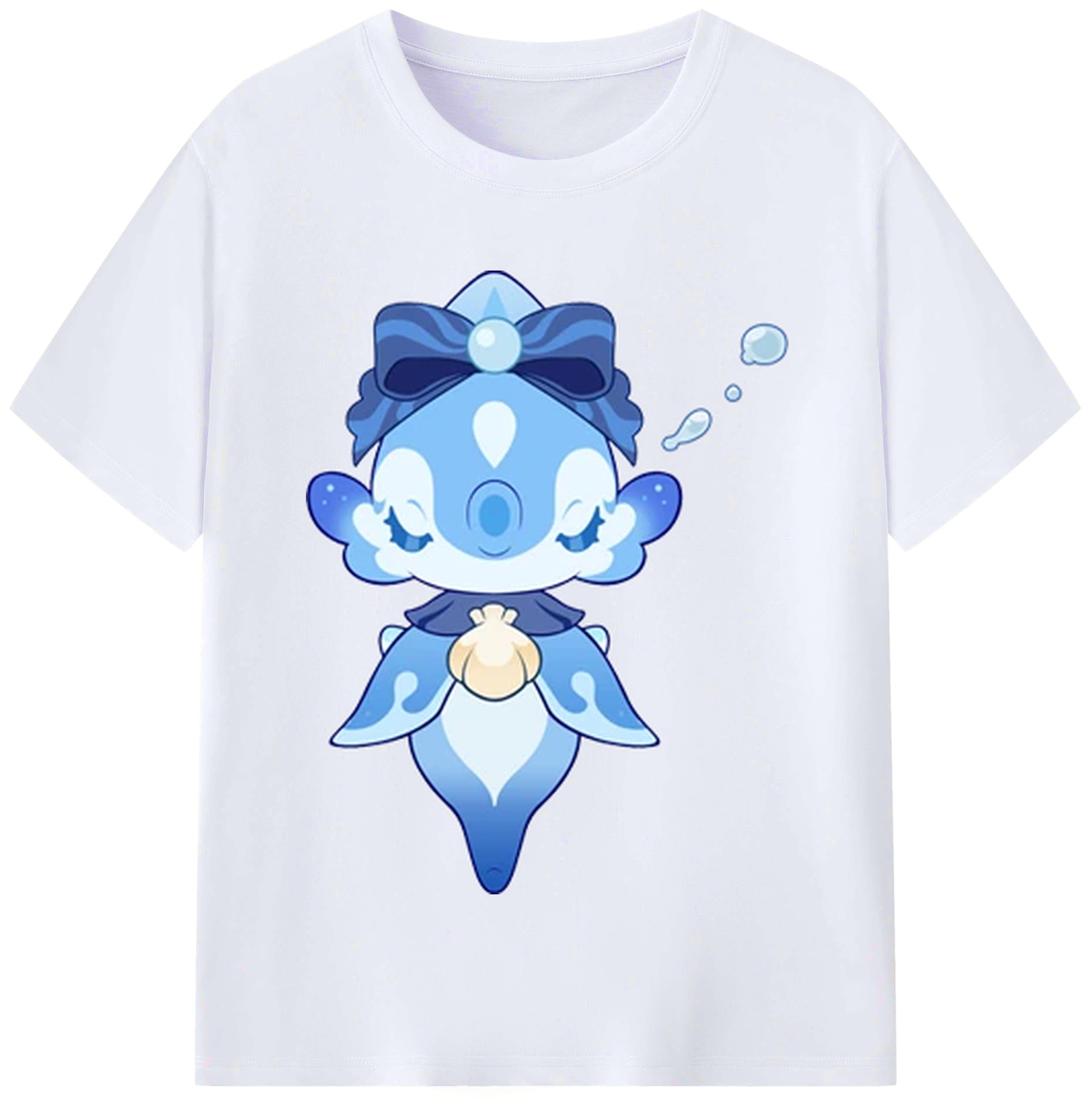 げんし神 フリーナ genshin Furina レディースカジュアルプリントTシャツ（綿100％）