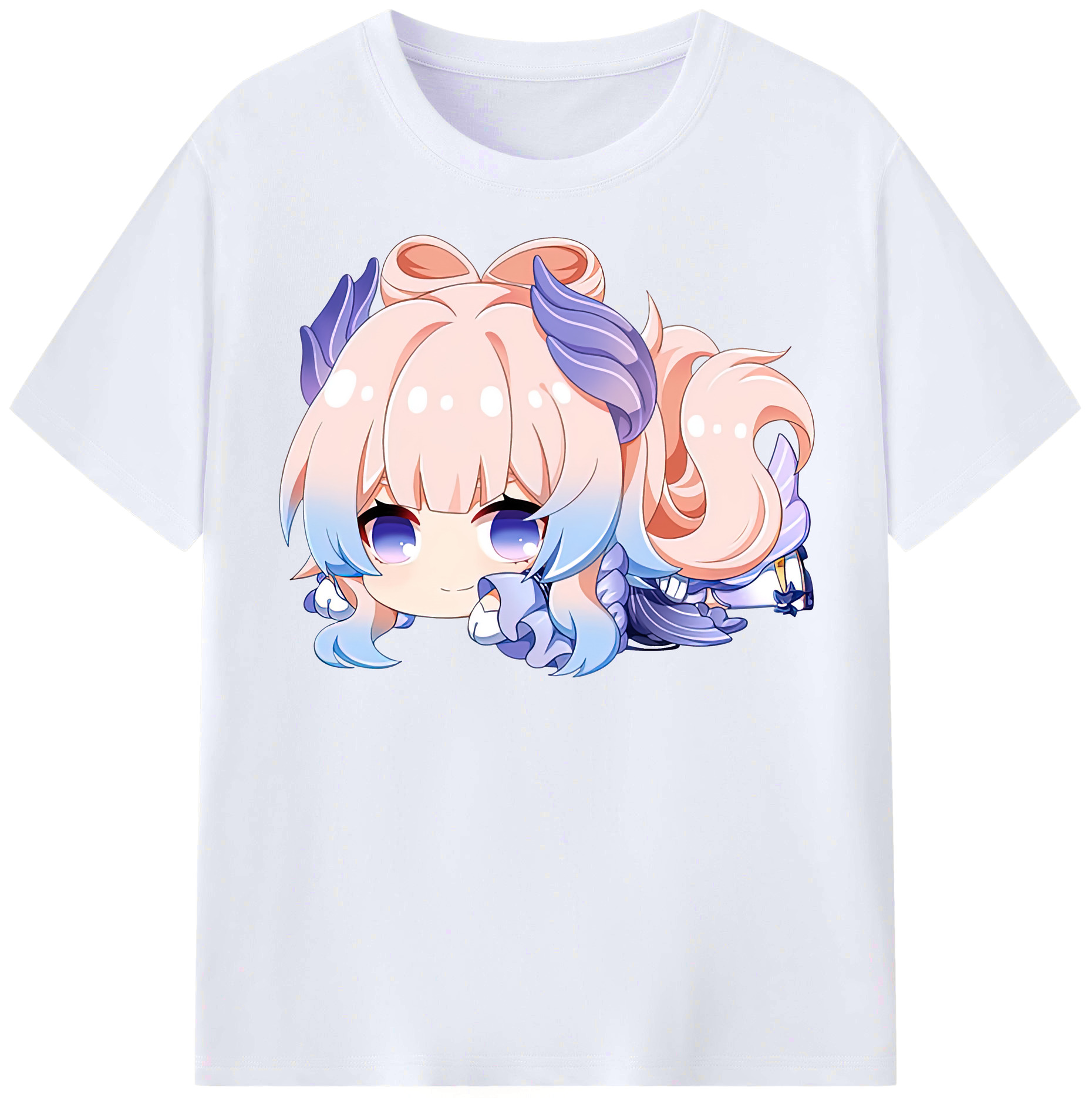 げんし神 珊瑚宮心海 サンゴノミヤ・ココミ genshin Sangonomiya Kokomi レディースカジュアルプリントTシャツ（綿100％）